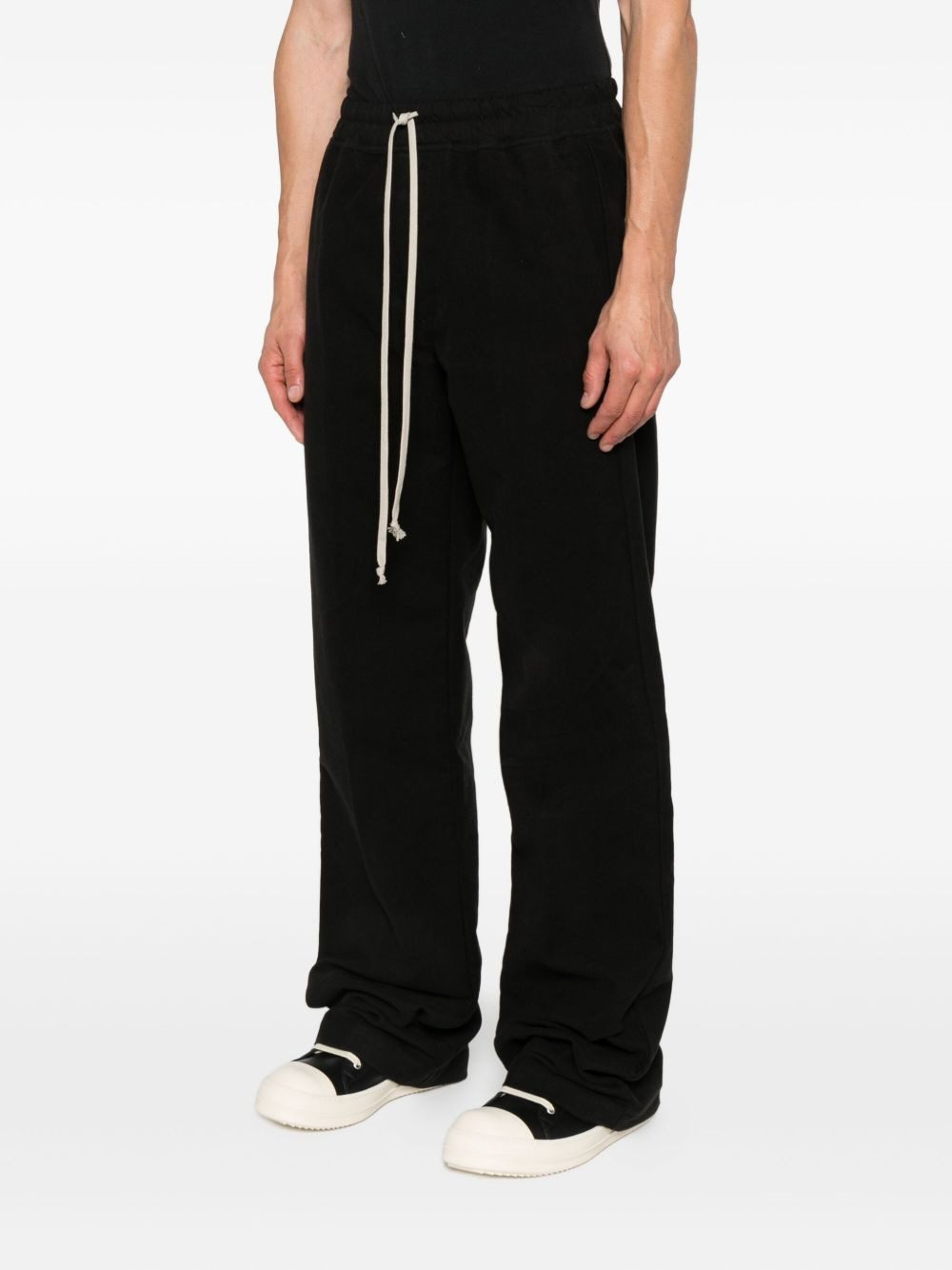 ORGANIC COTTON-BLEND STRAIGHT-LEG TROUSERS - 3