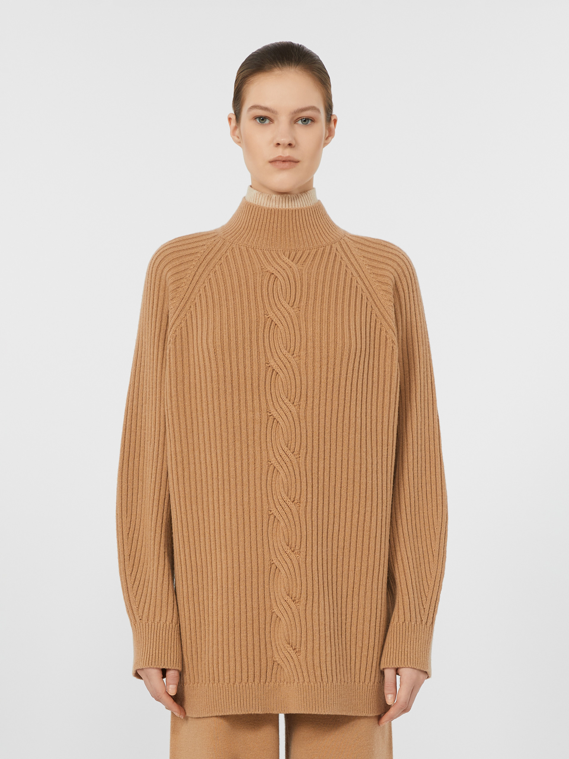 ALCAZAR Wool and cashmere cable-knit jumper - 3