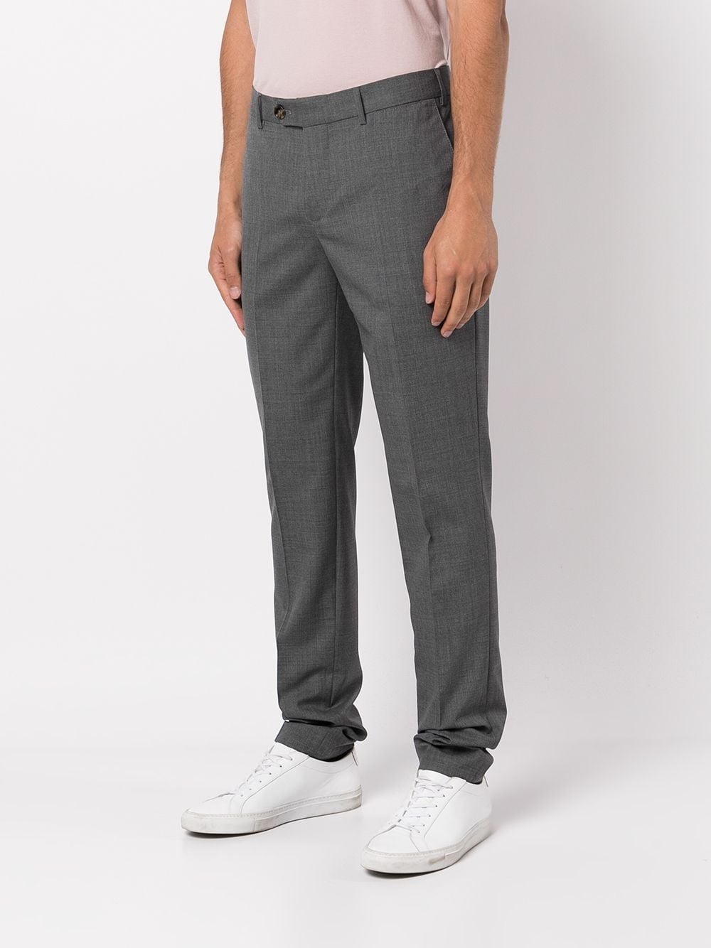 slim-fit tailored trousers - 3