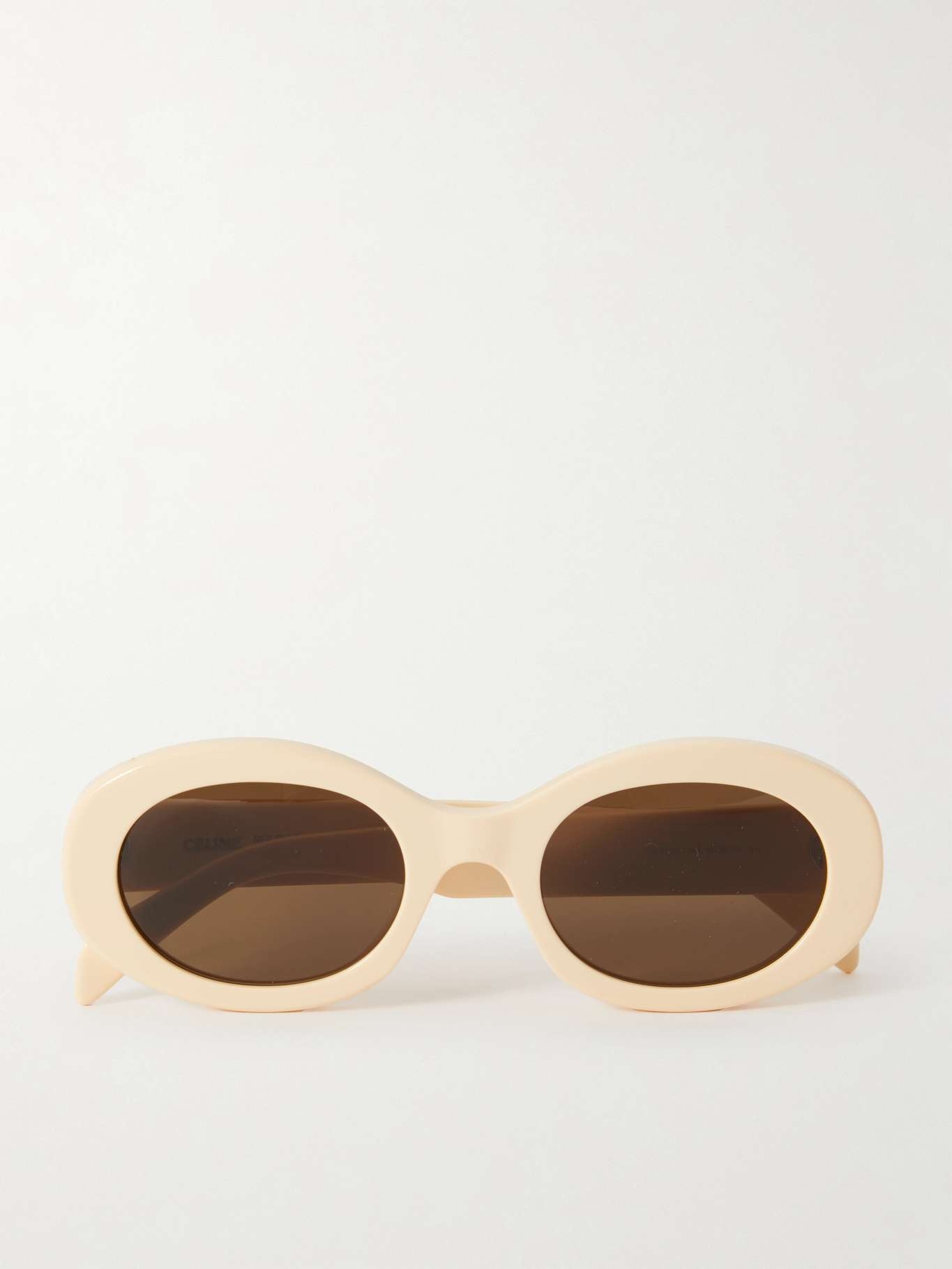 Triomphe oval-frame acetate sunglasses - 1