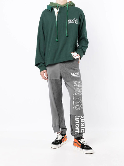 Maison MIHARAYASUHIRO double-layer logo-print hoodie outlook