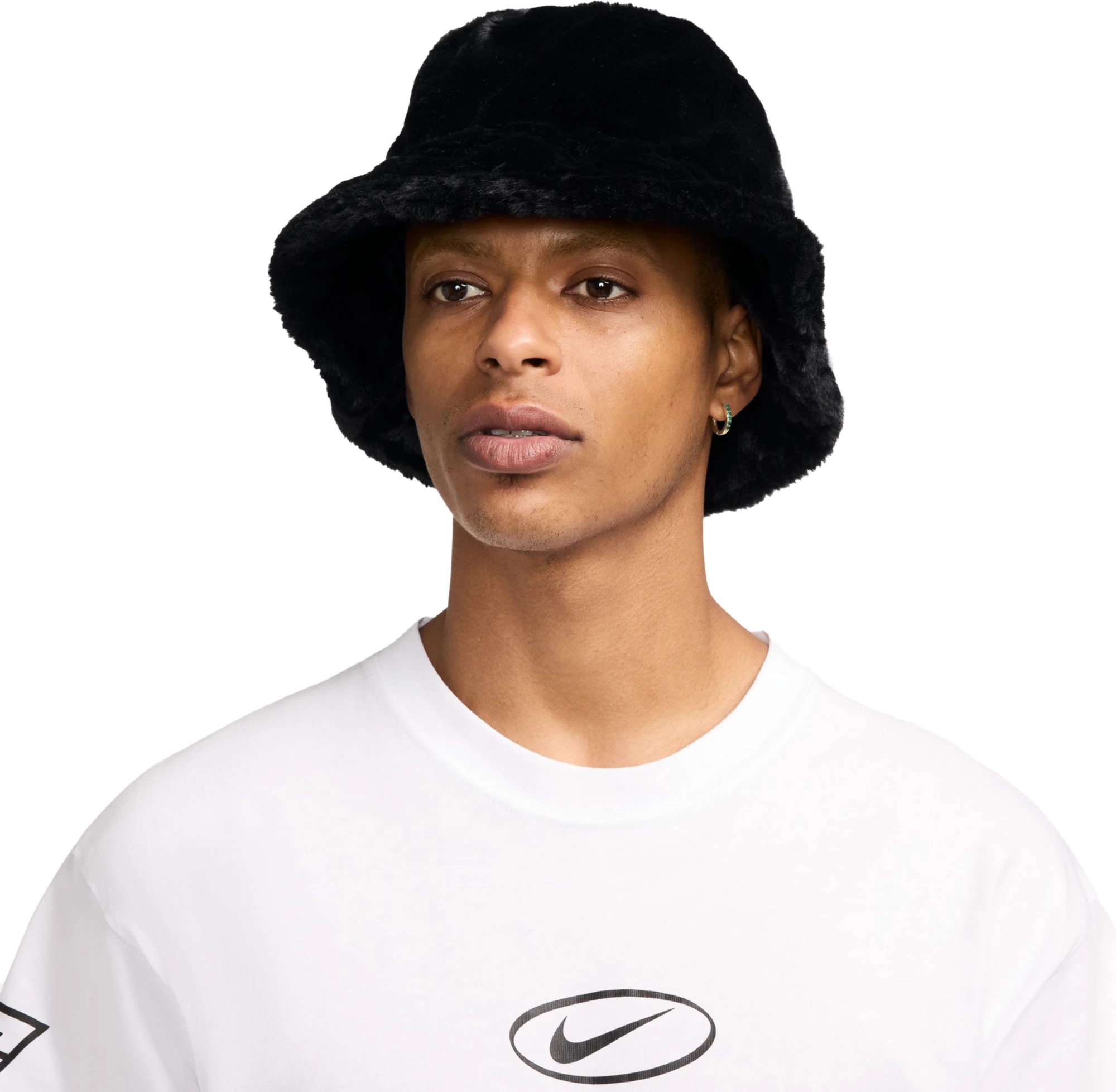 Nike Women's Apex Faux Fur Swoosh Bucket Hat - 1