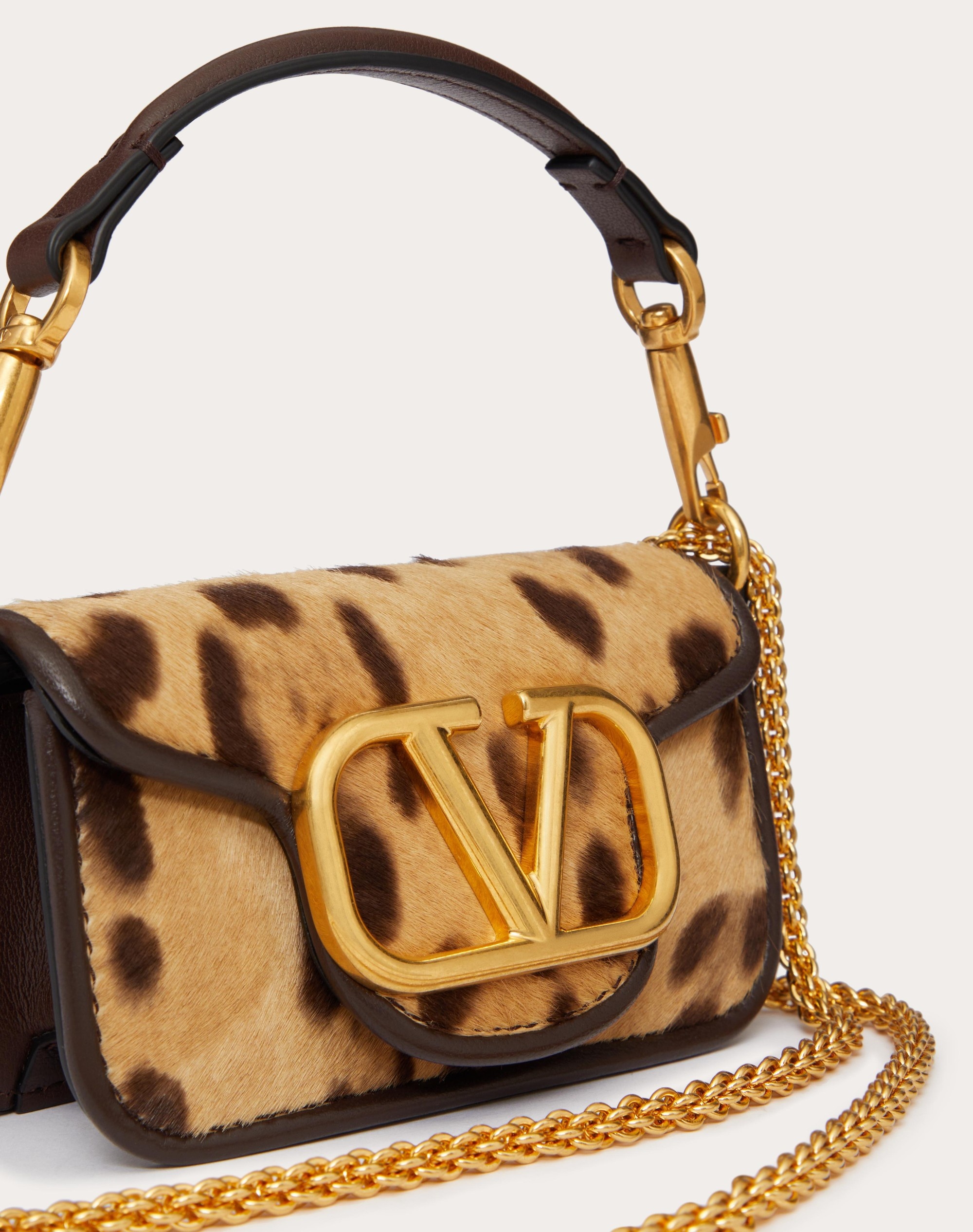 MICRO BAG WITH LOCÒ CHAIN IN ANIMALIER PONY EFFECT CALFSKIN - 7