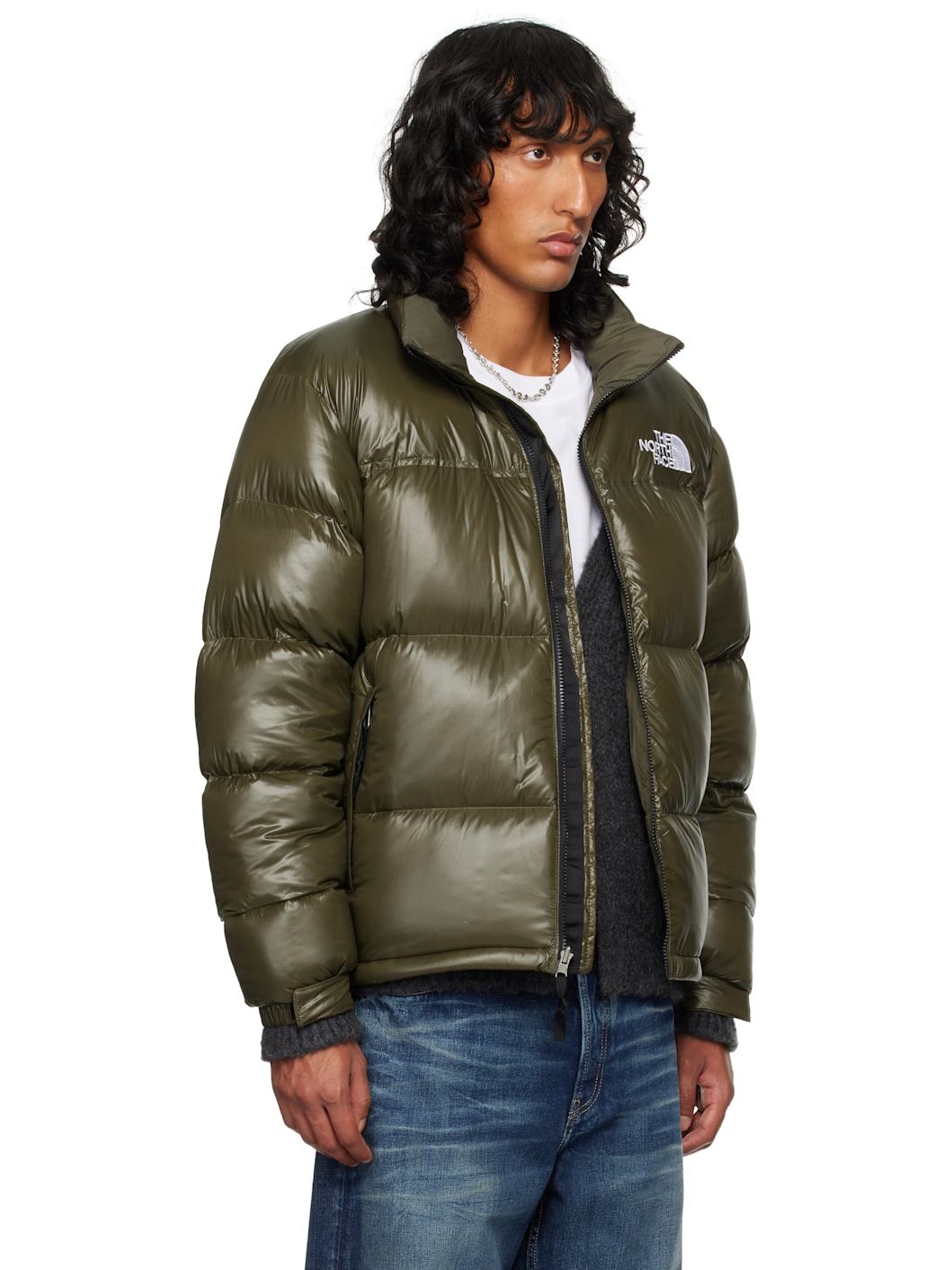 SSENSE Exclusive Khaki 1996 Retro Nuptse Down Jacket - 2