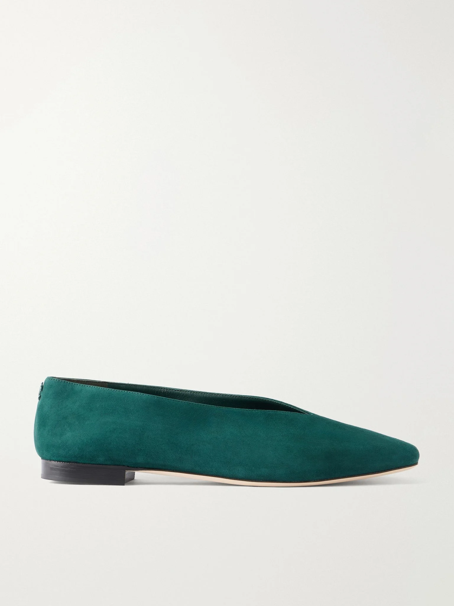 Margot suede ballet flats Forest green - 1