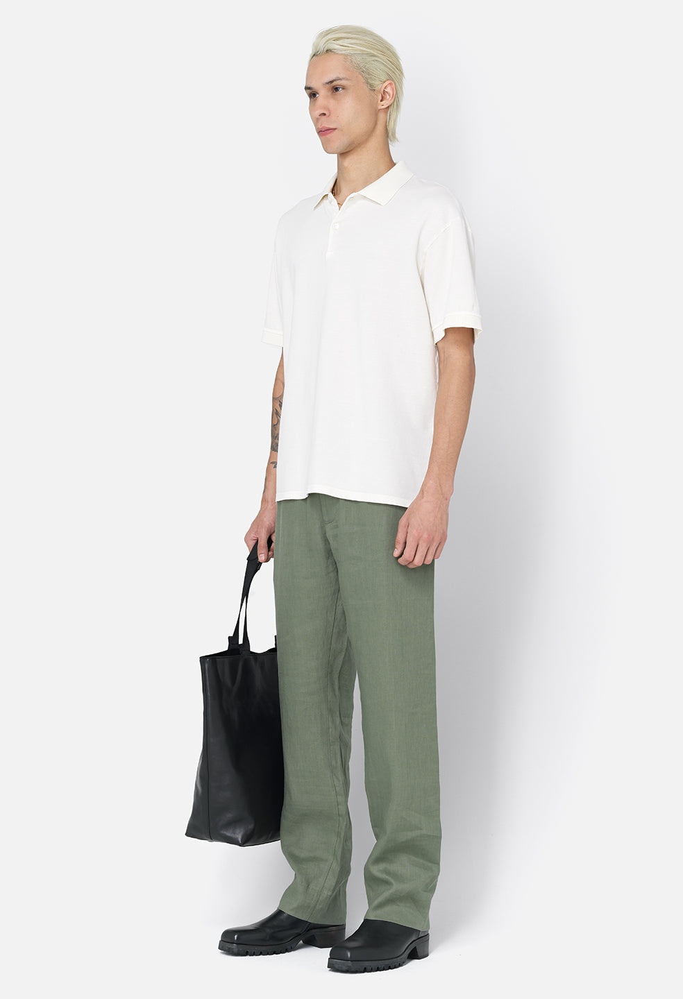 LINEN EASY TROUSER - 3