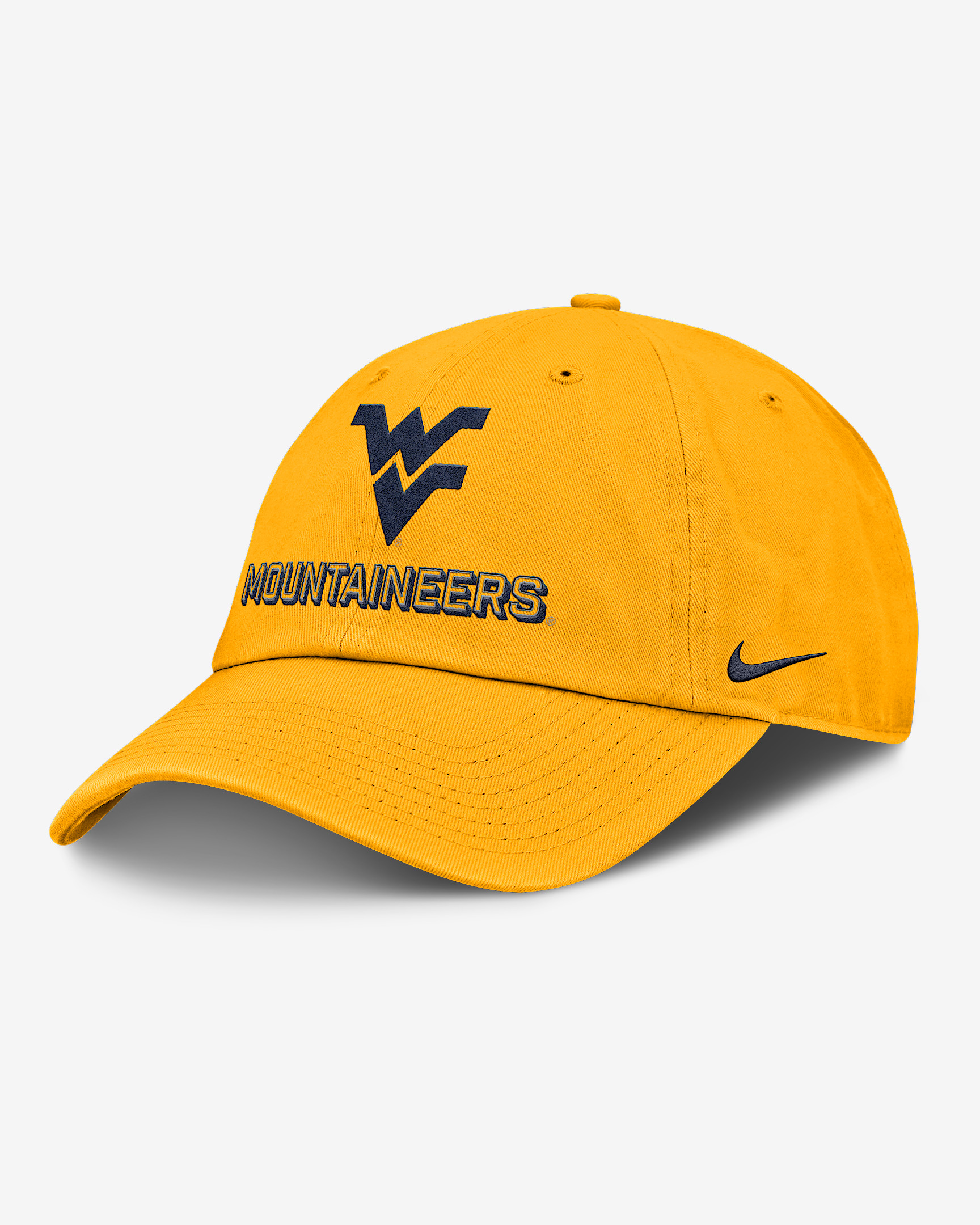 West Virginia On-Field Club Gameday Men's Nike College Adjustable Hat - 1