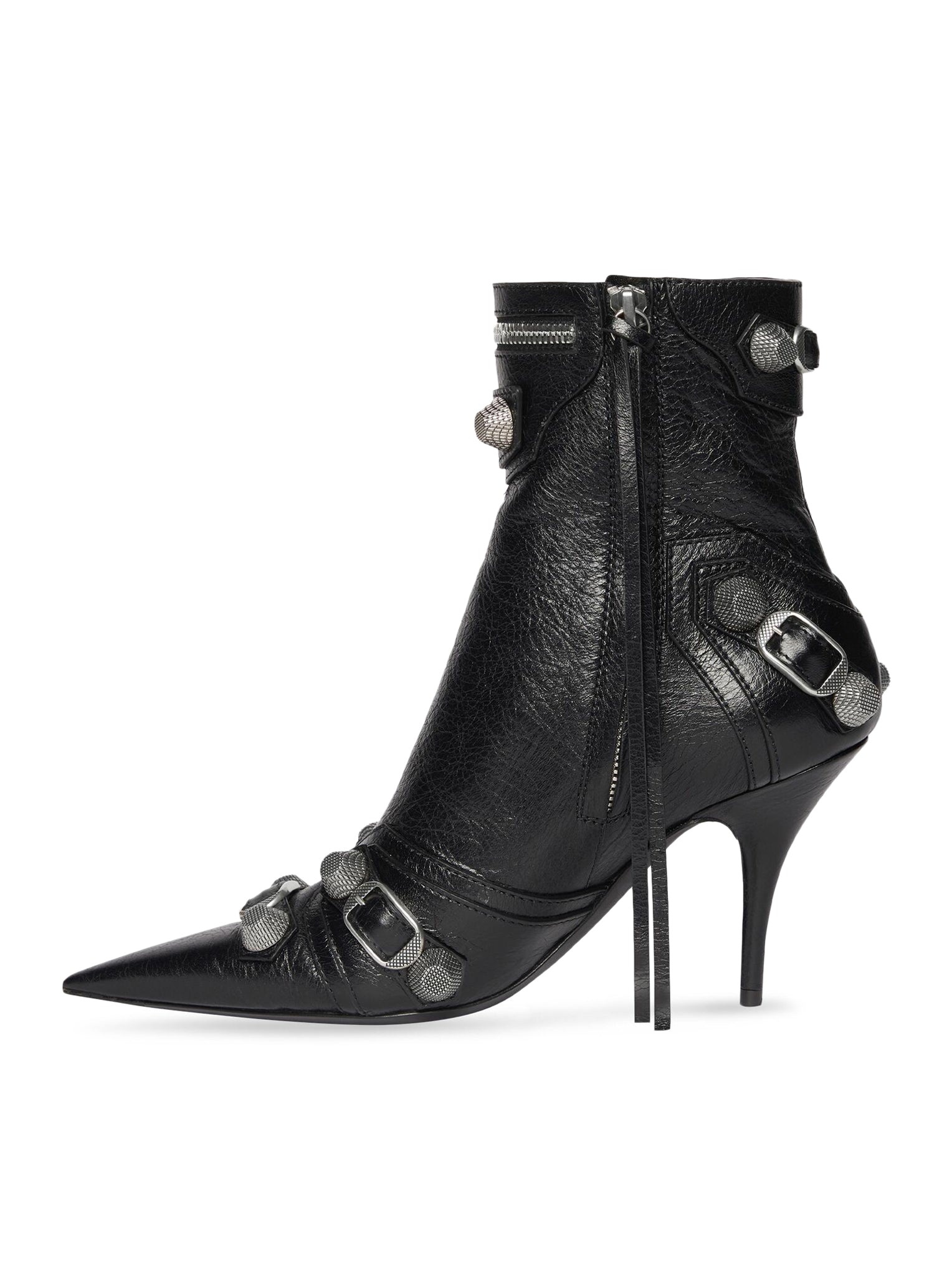 CAGOLE 90 MM WOMEN`S ANKLE BOOTS IN BLACK - 4