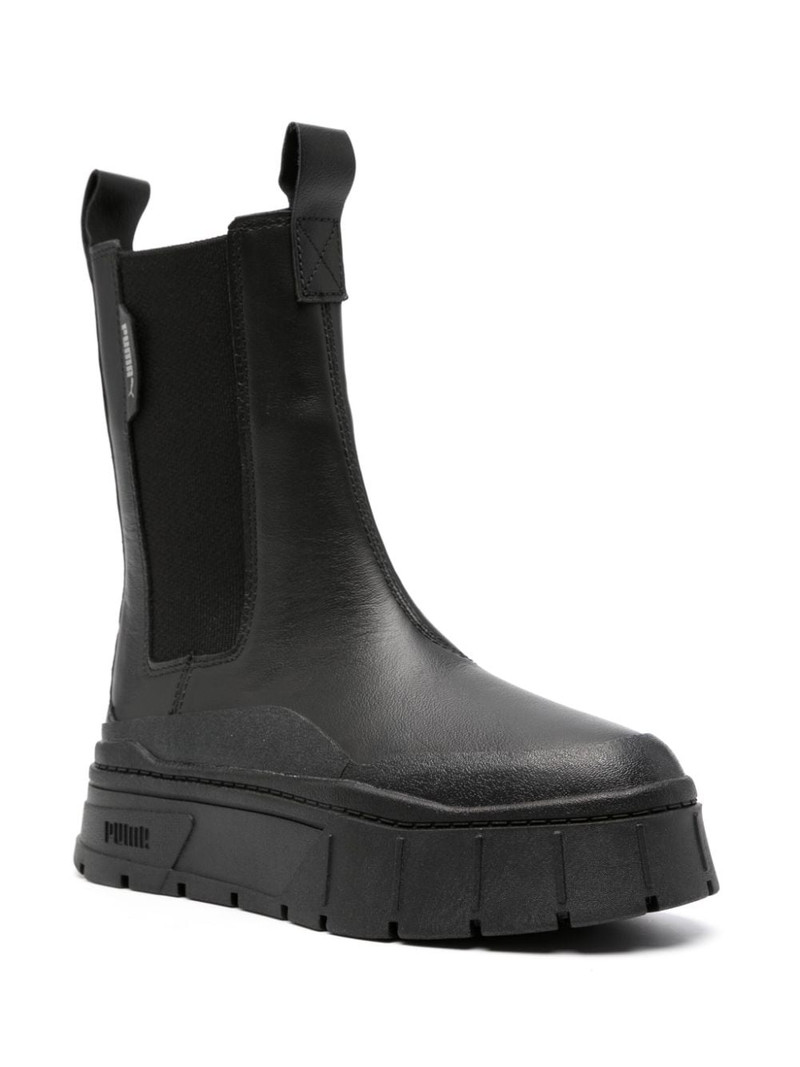 PUMA Mayze Stack 50mm leather Chelsea boots outlook