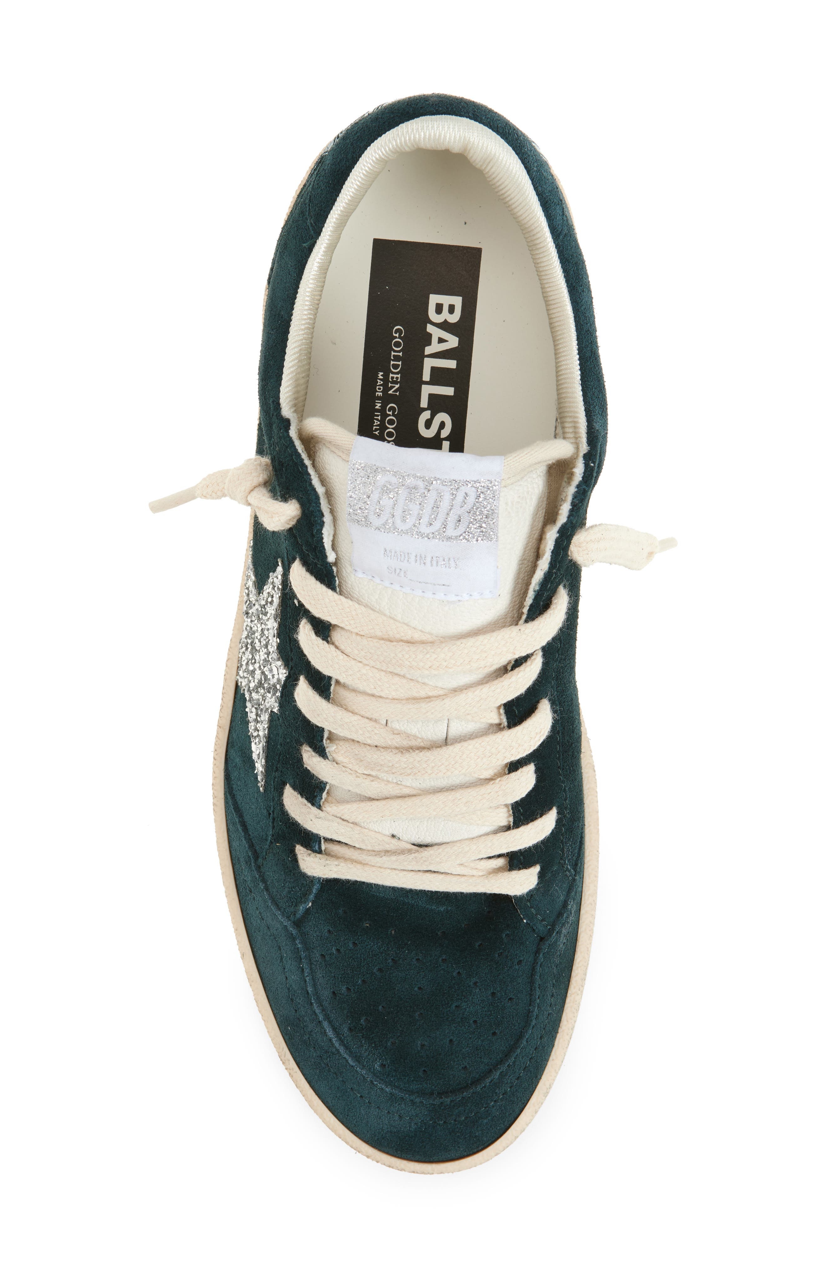 Golden Goose Ball Star Low Top Sneaker in Magical Forest/White/Silver at Nordstrom - 5