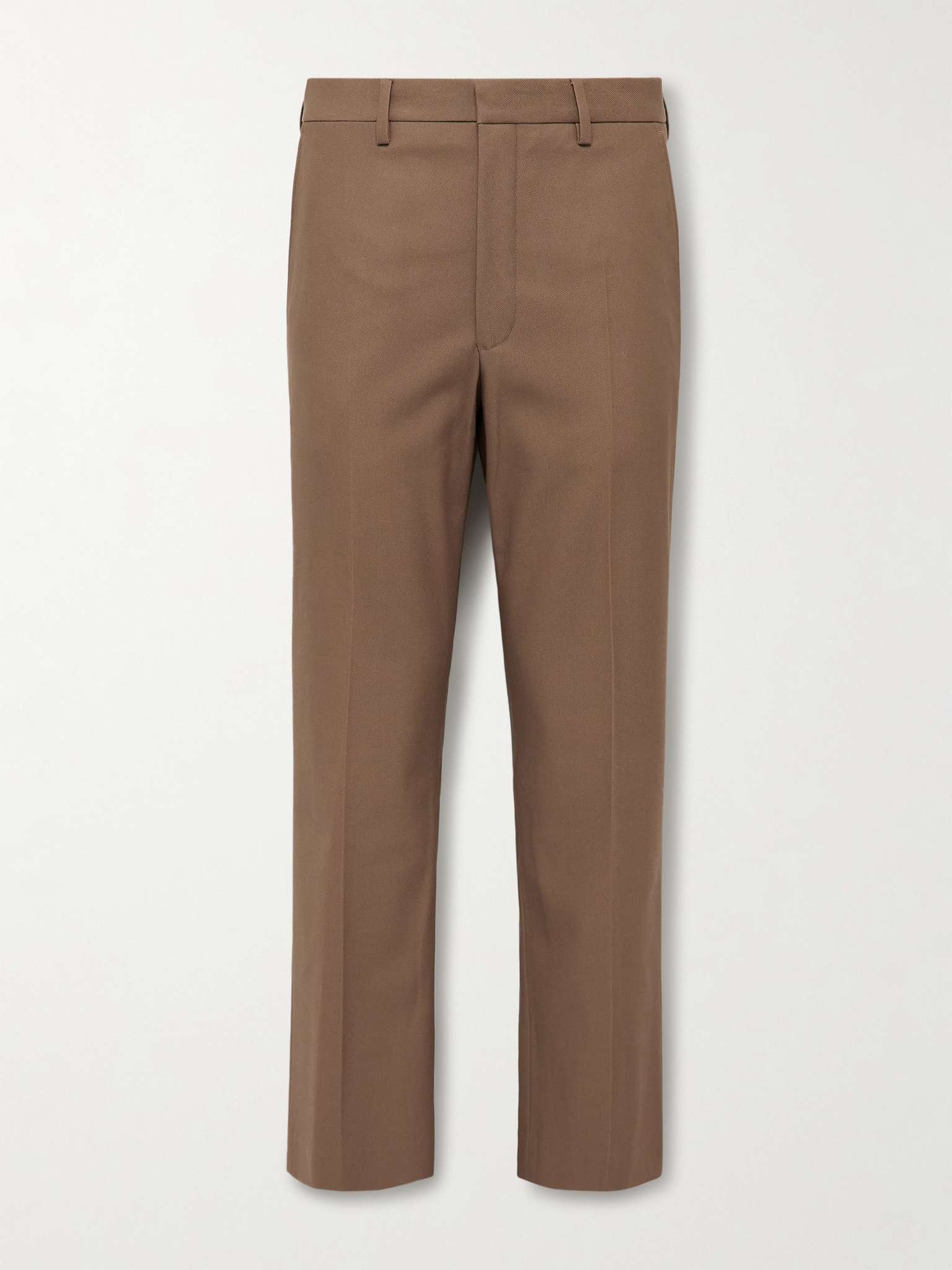 Cropped Flared Cotton-Gabardine Trousers - 1