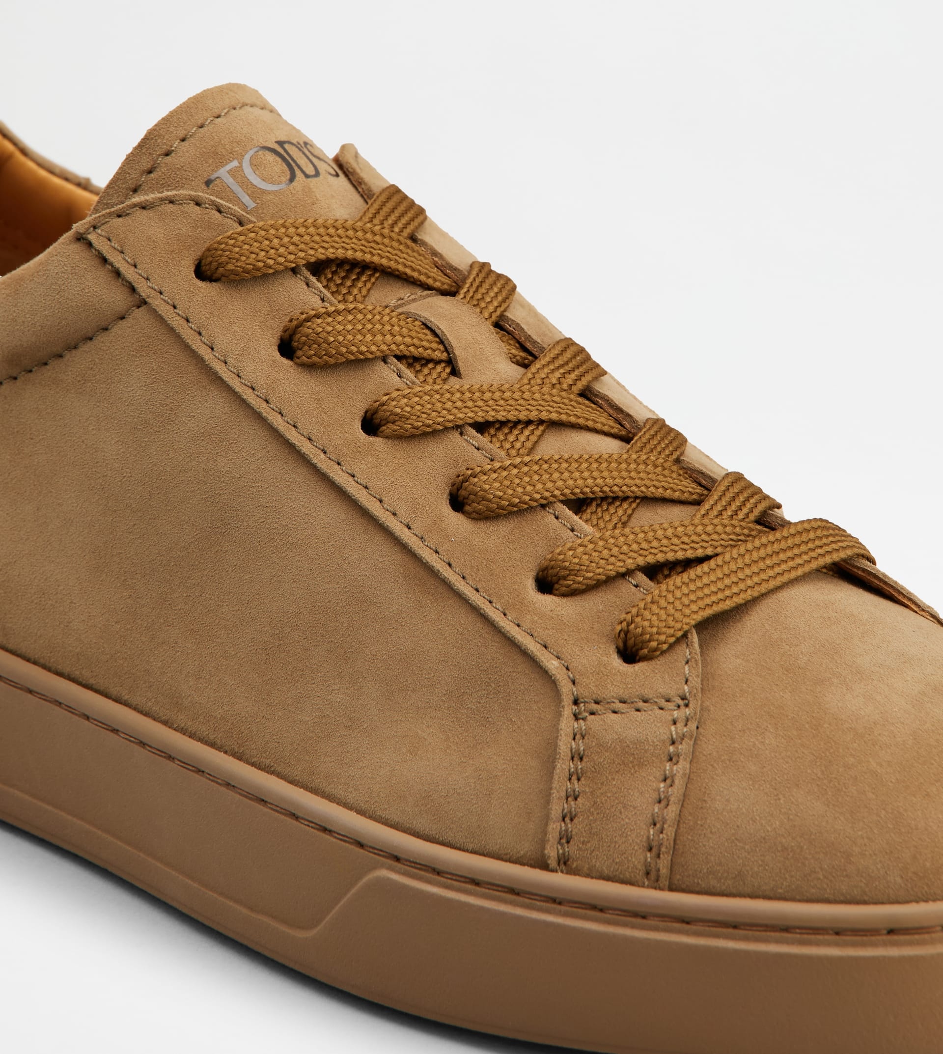 SNEAKERS IN SUEDE - BROWN - 5