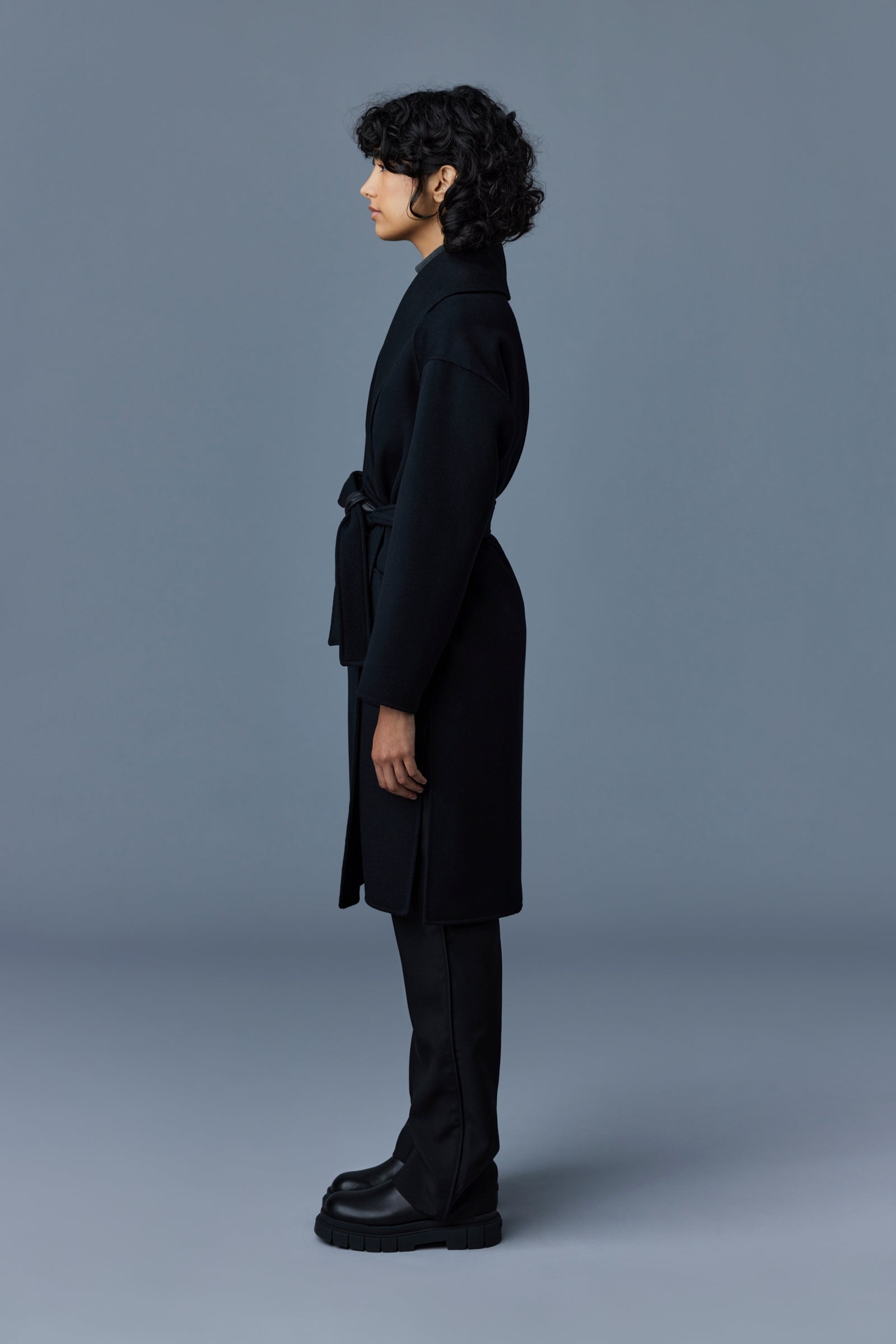 THALIA Double-face wool robe coat - 3