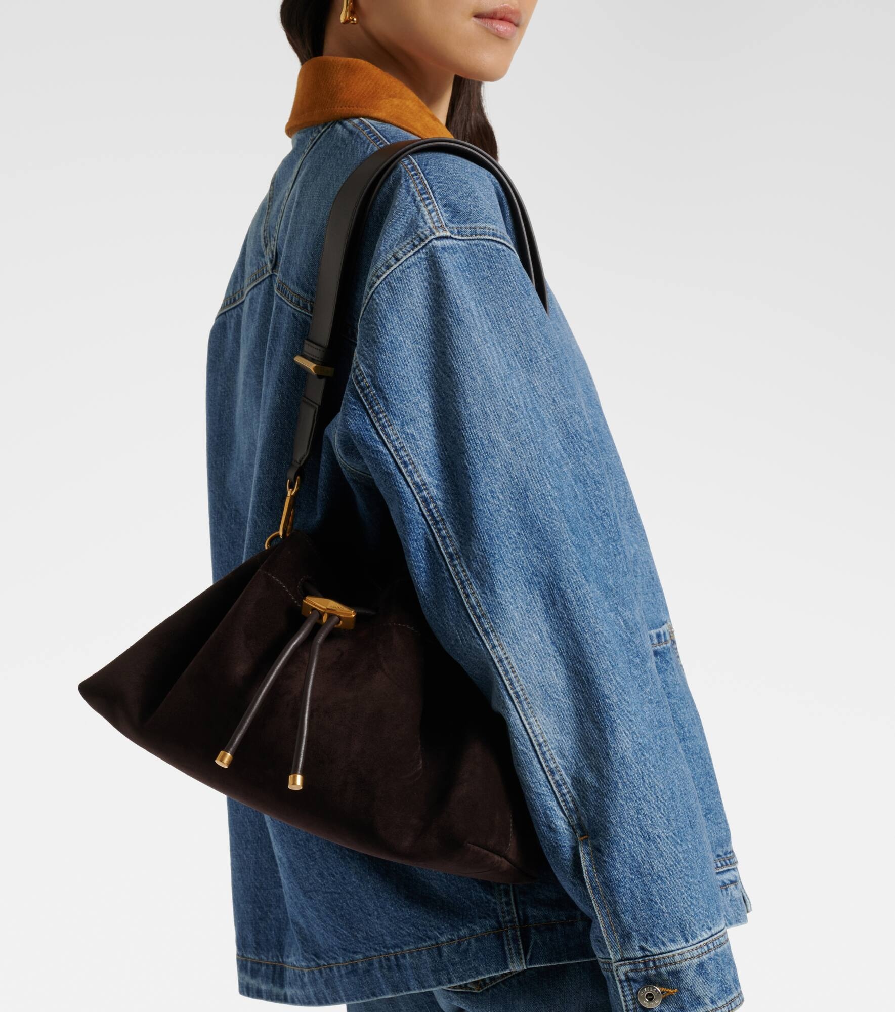 Bon Bon Small suede bucket bag - 2