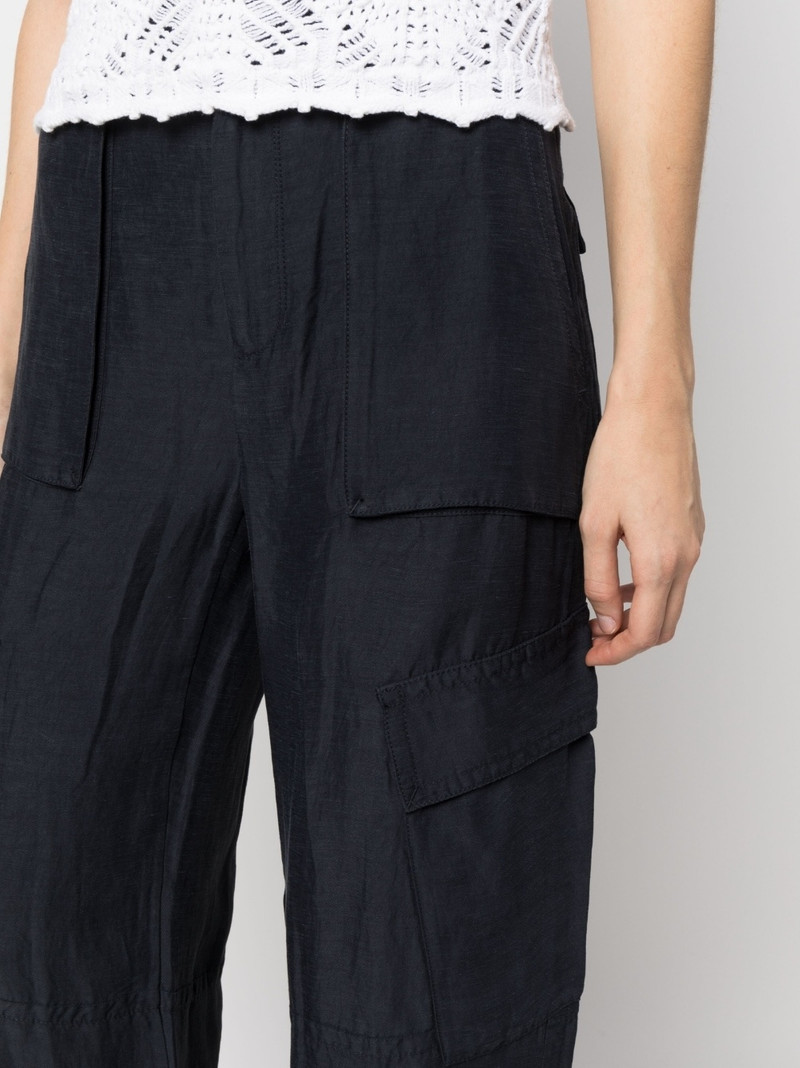wide-leg linen trousers 5