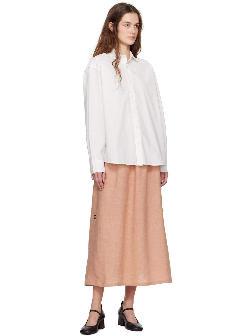 Pink Ponte Maxi Skirt - 4