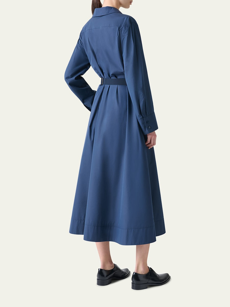 A-Line Poplin Midi Dress 3