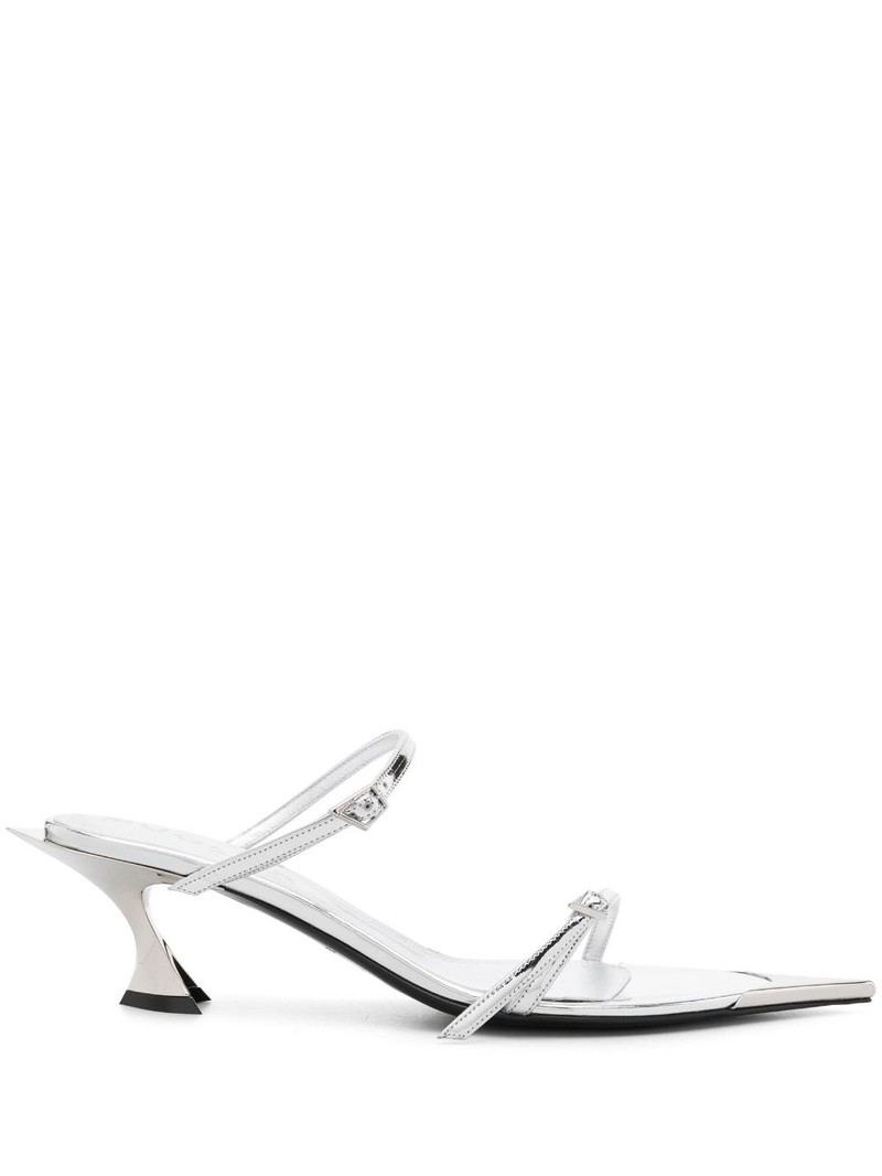 50mm metallic leather sandals 1