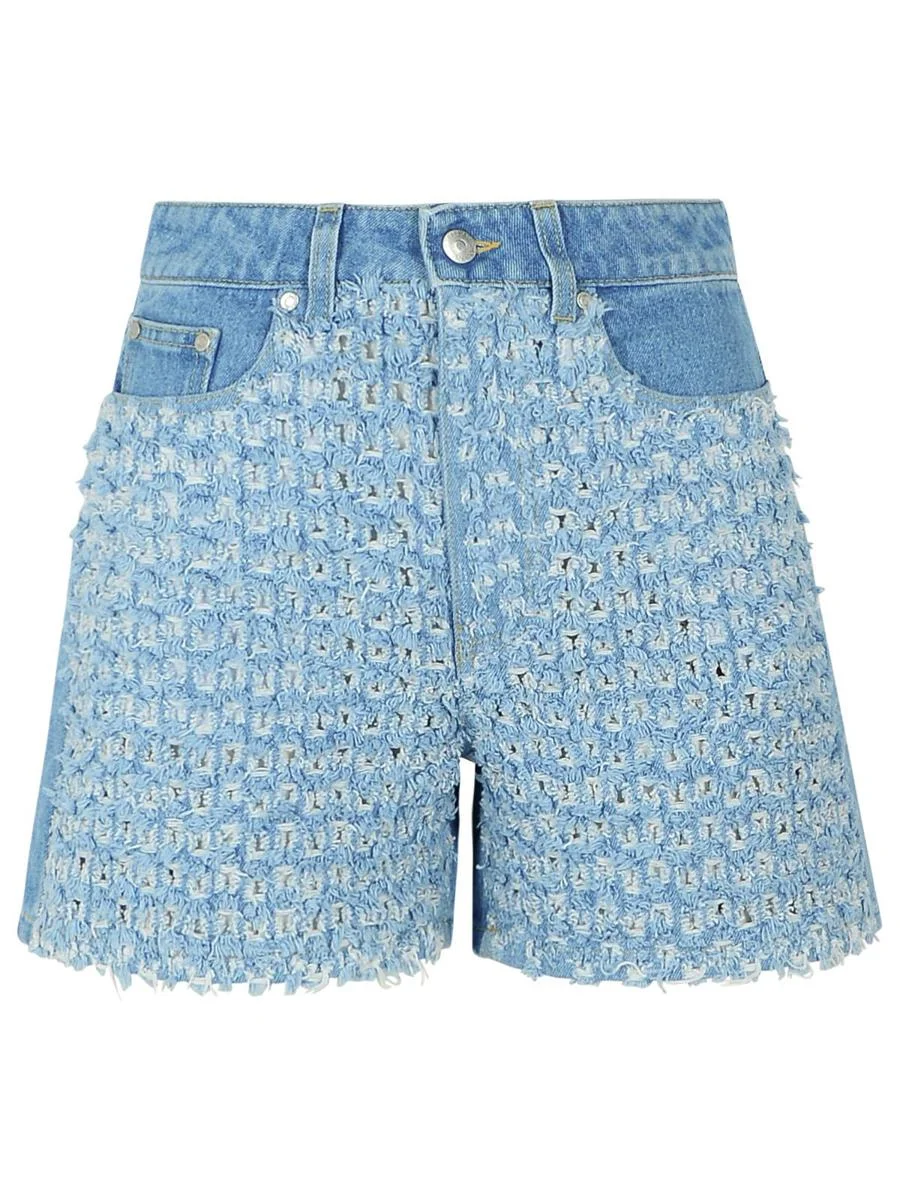 Stella McCartney Light Blue Denim Shorts - 1