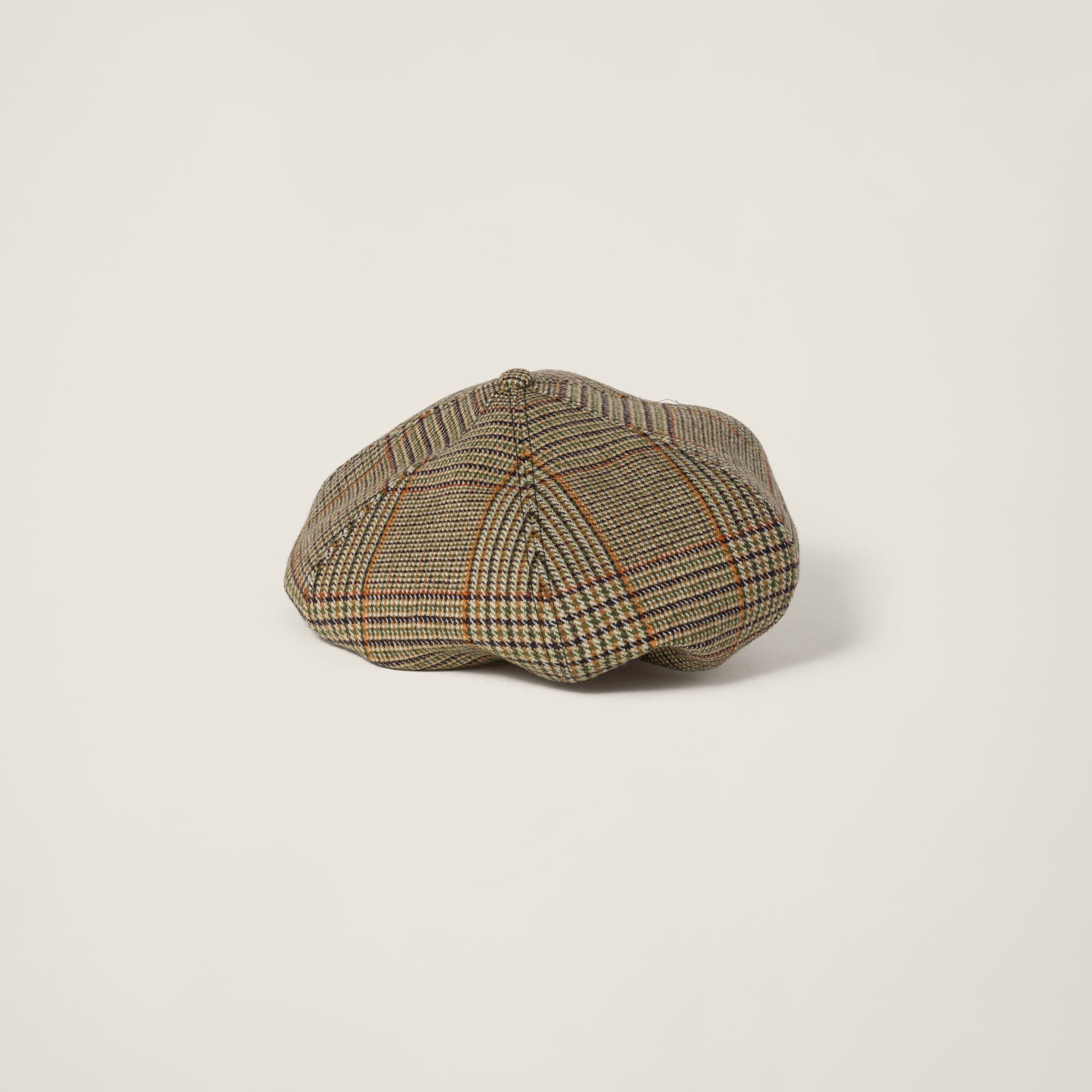 Prince of Wales check wool beret - 2