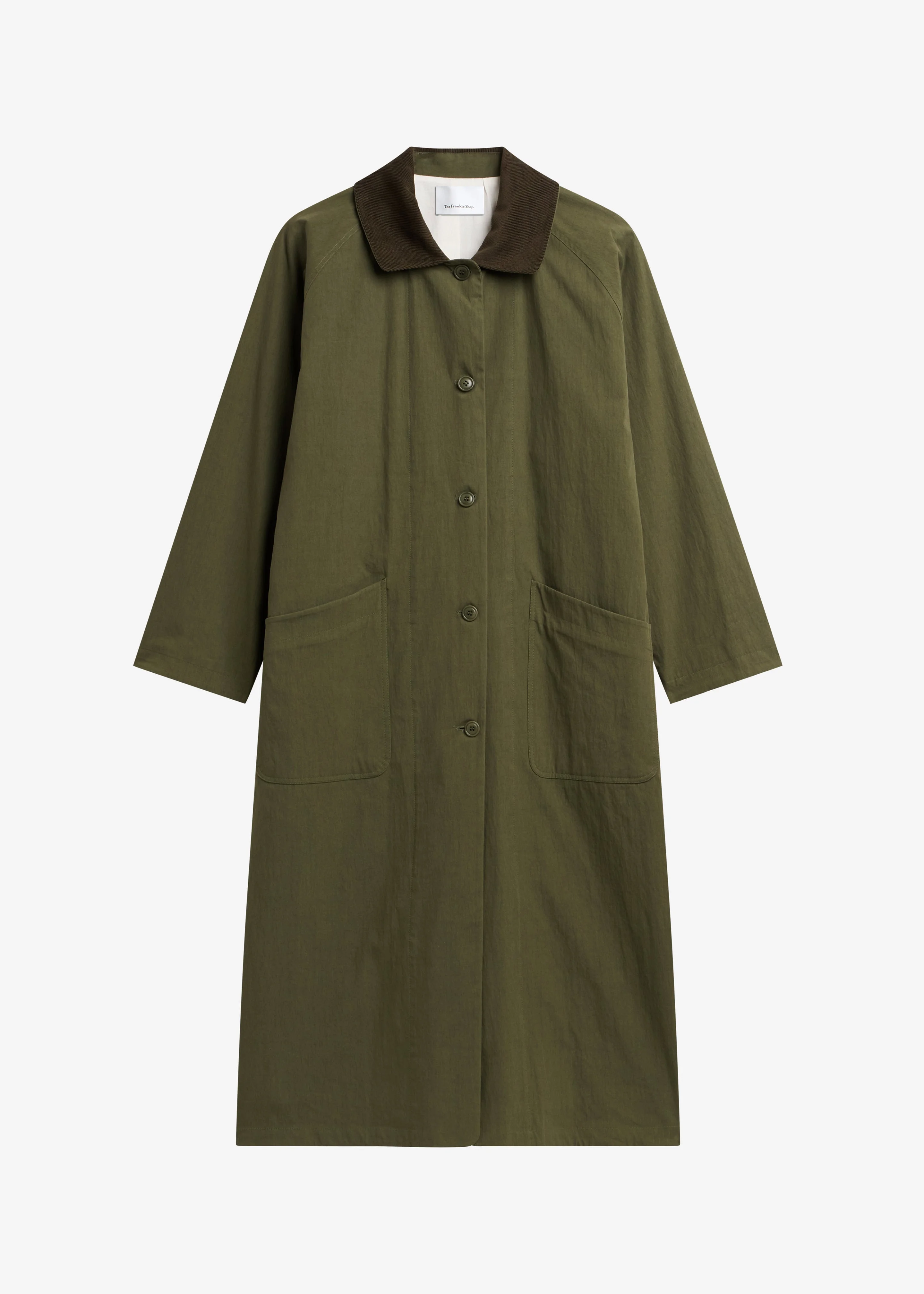 Crisnee Long Jacket - Olive - 1