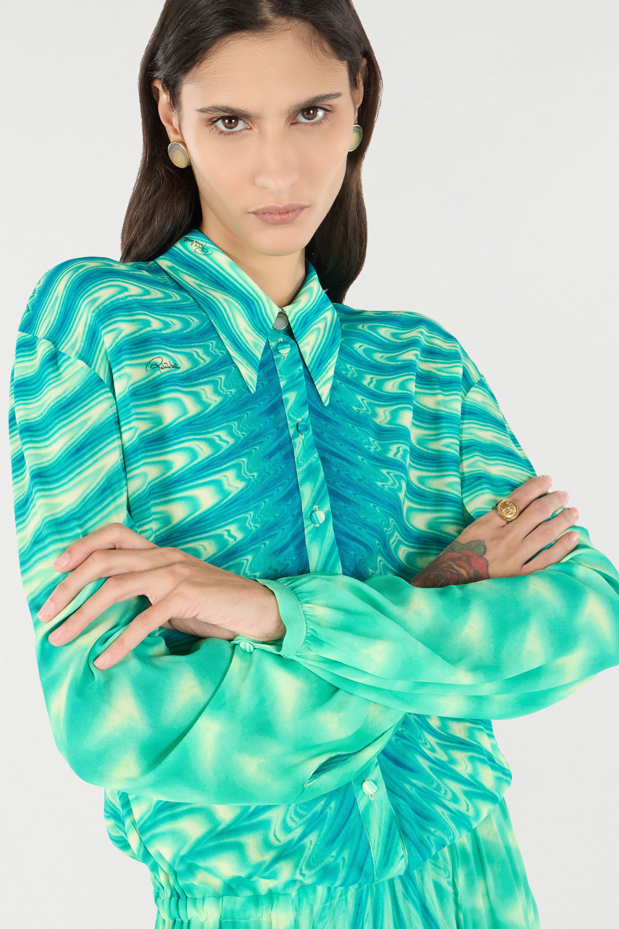 Shirt Dress With All-Over Print - 7