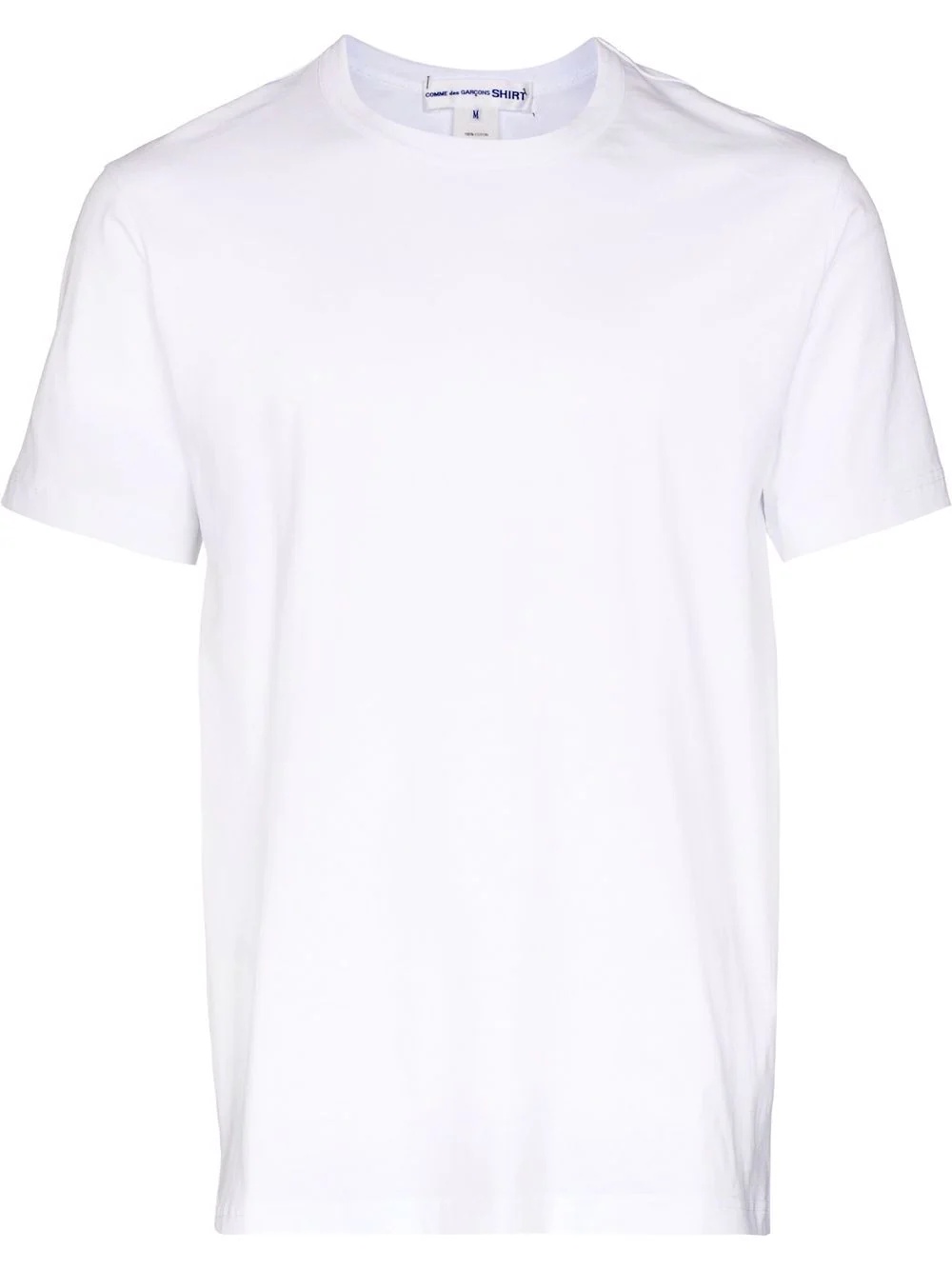 rear-logo cotton T-shirt - 1