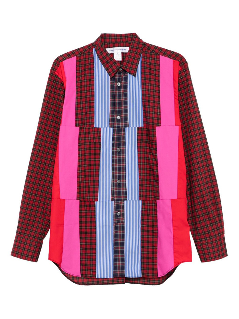patchwork plaid shirt 1