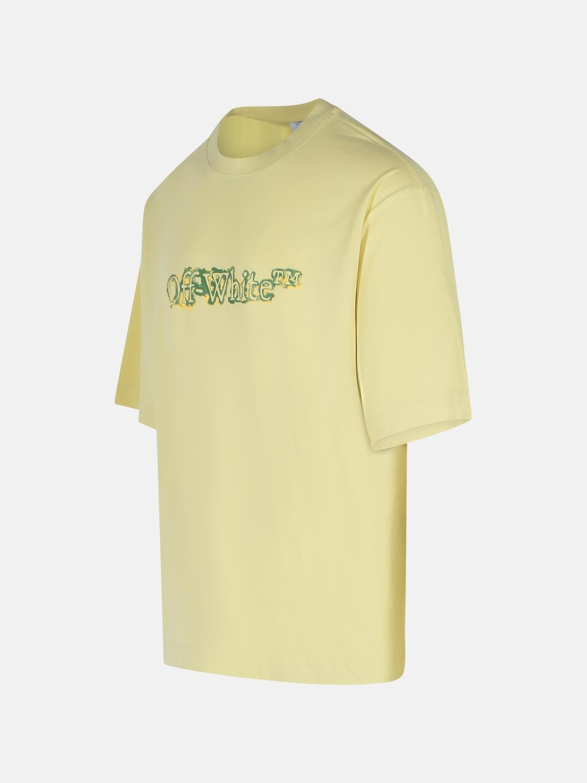 'CLOUDY ARROW' IVORY COTTON T-SHIRT - 2