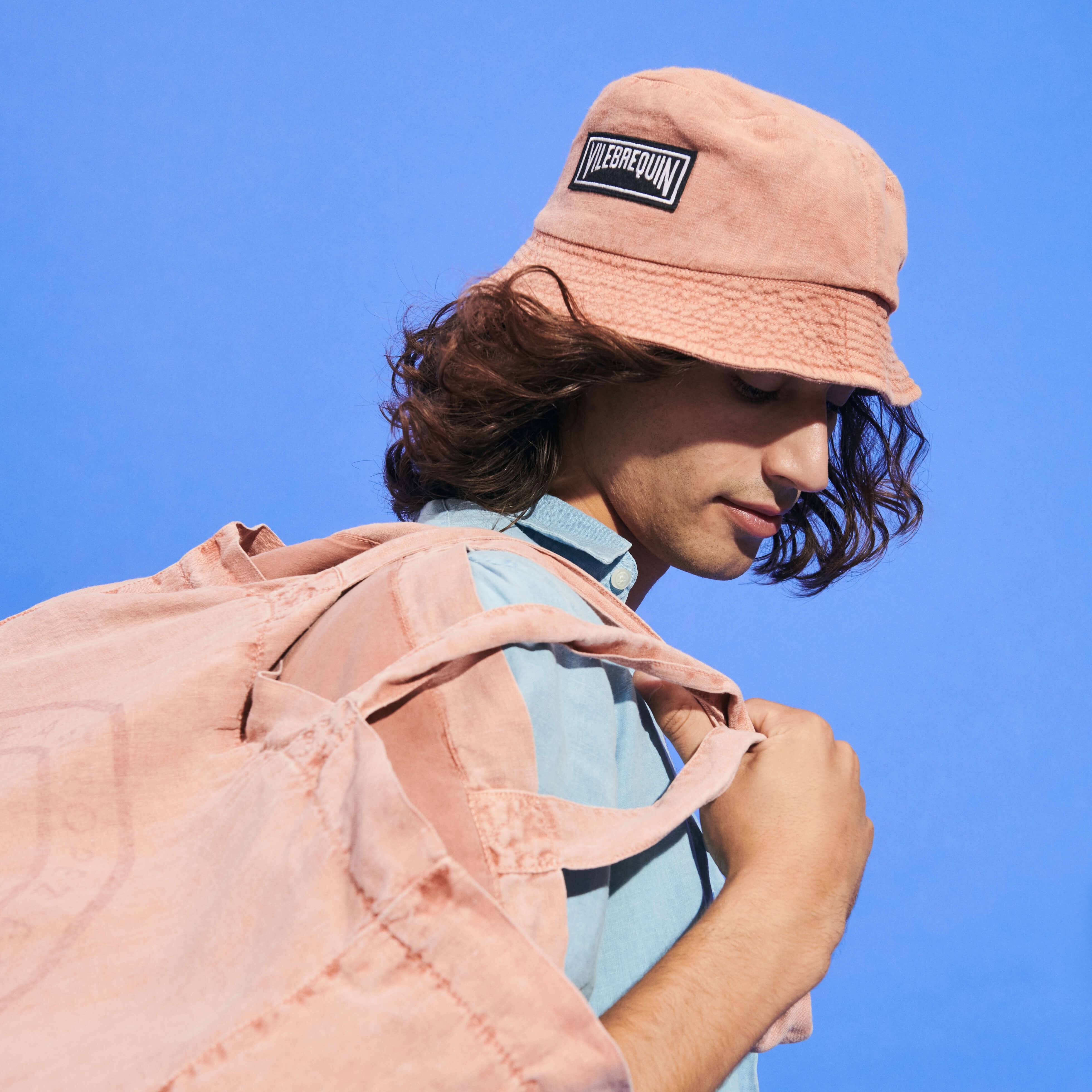Unisex Linen Bucket Hat Solid - 3
