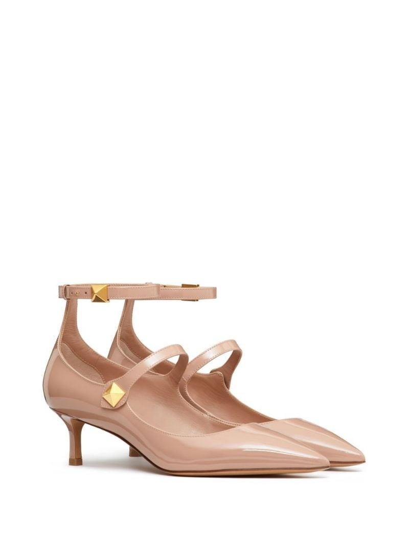 Rockstud 60mm leather pumps - 2