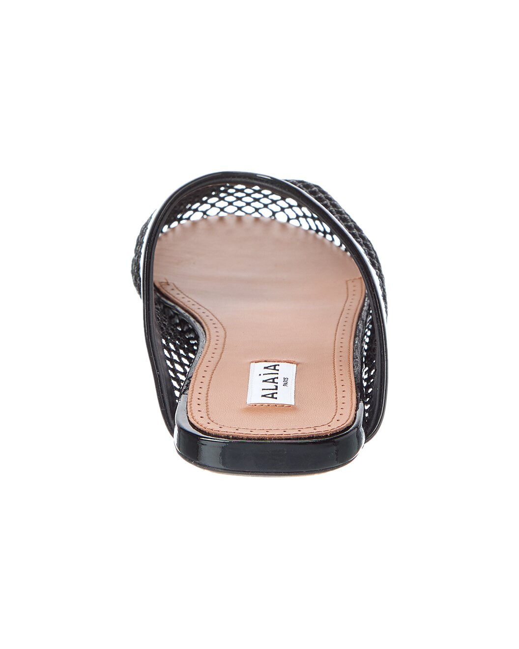 ALAIA Fishnet Mesh & Patent Mule - 3