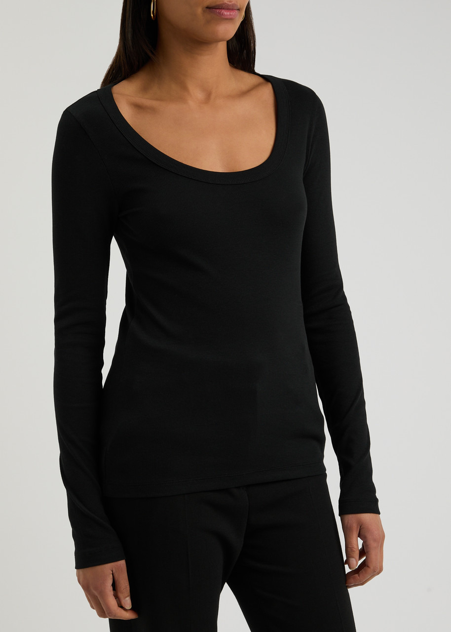 Toteme Ribbed Stretch-cotton top - 2