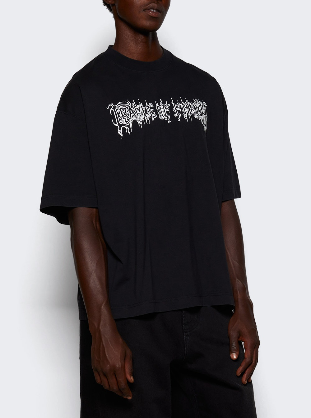 Cof Logo Regular Tee Washed Black - 2