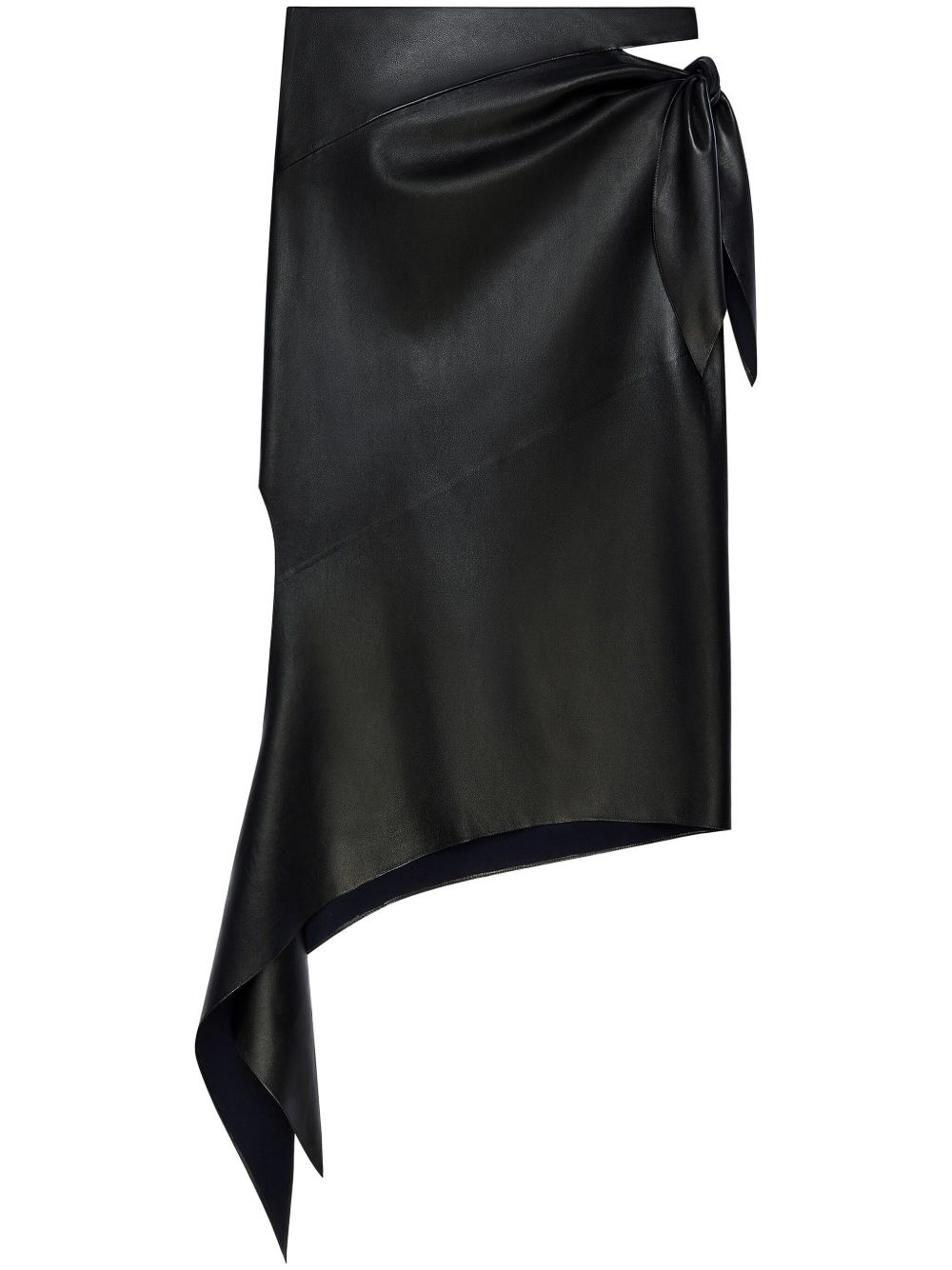 slash leather skirt - 1