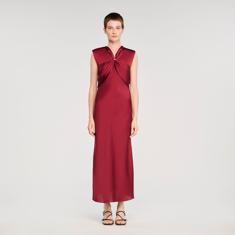Sandro V-NECK MAXI DRESS outlook