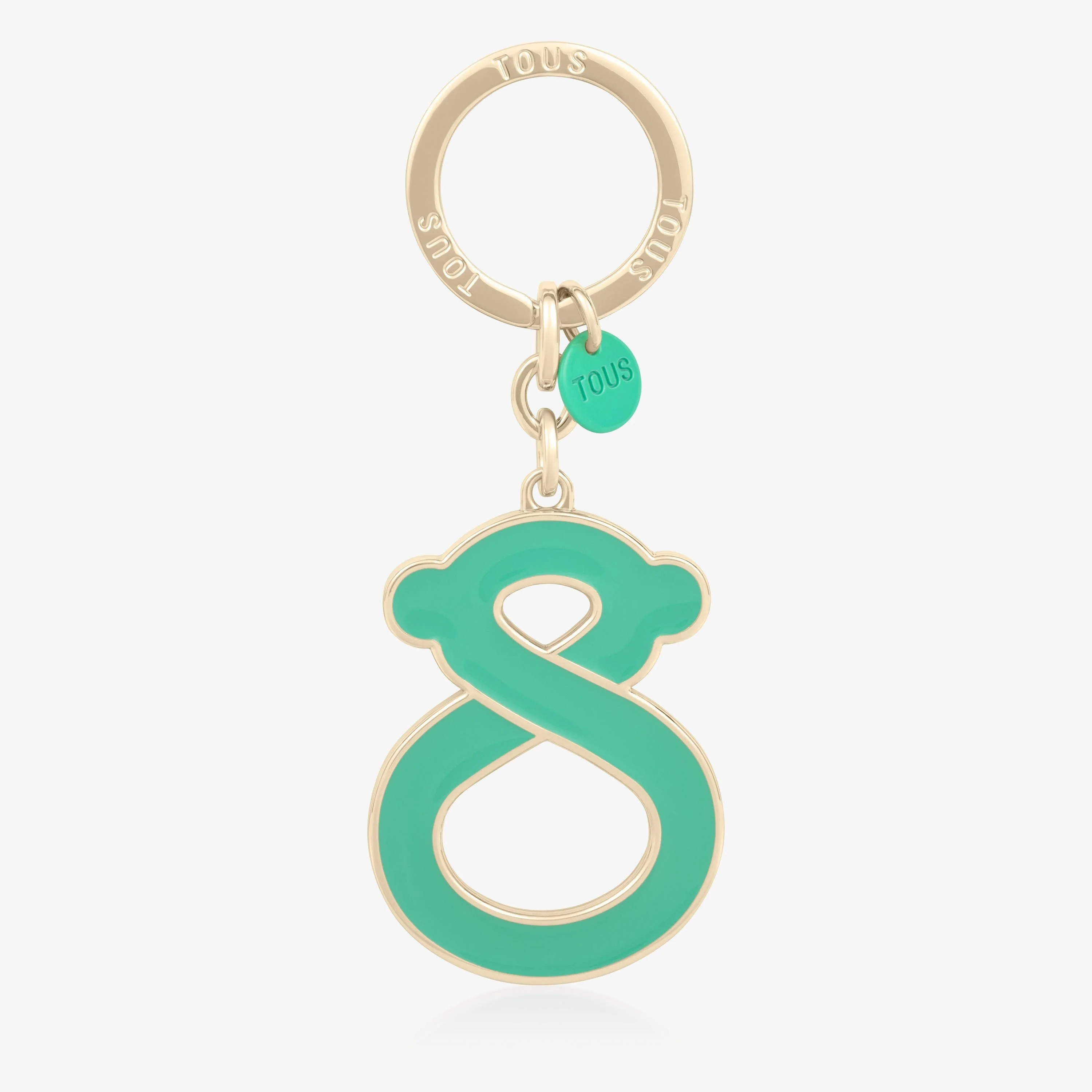 Gold-colored and turquoise bear Key ring TOUS Infinity - 1