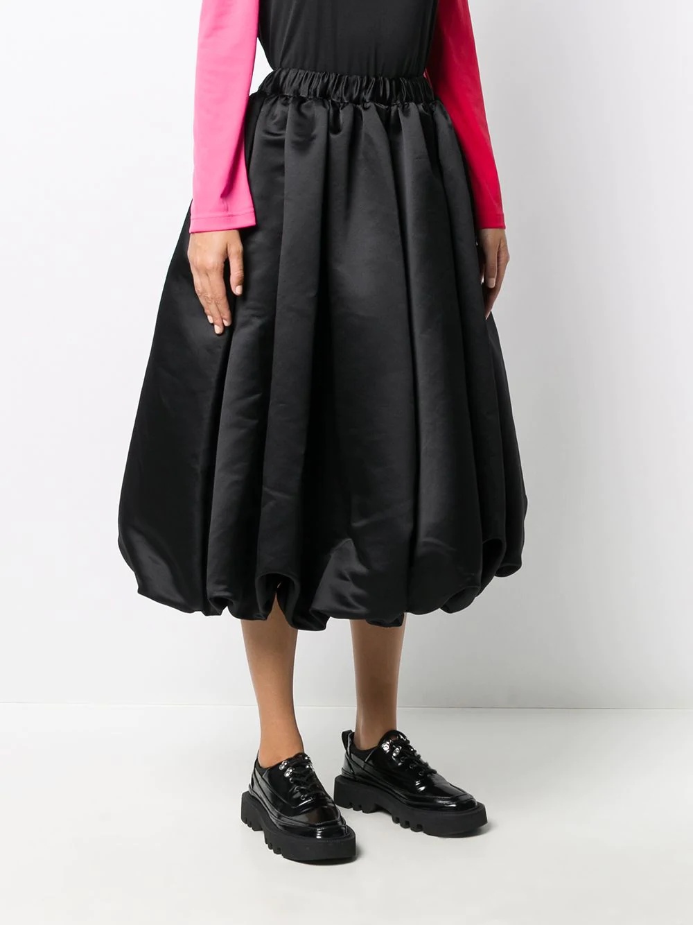 pleated mid-length skirt - 3