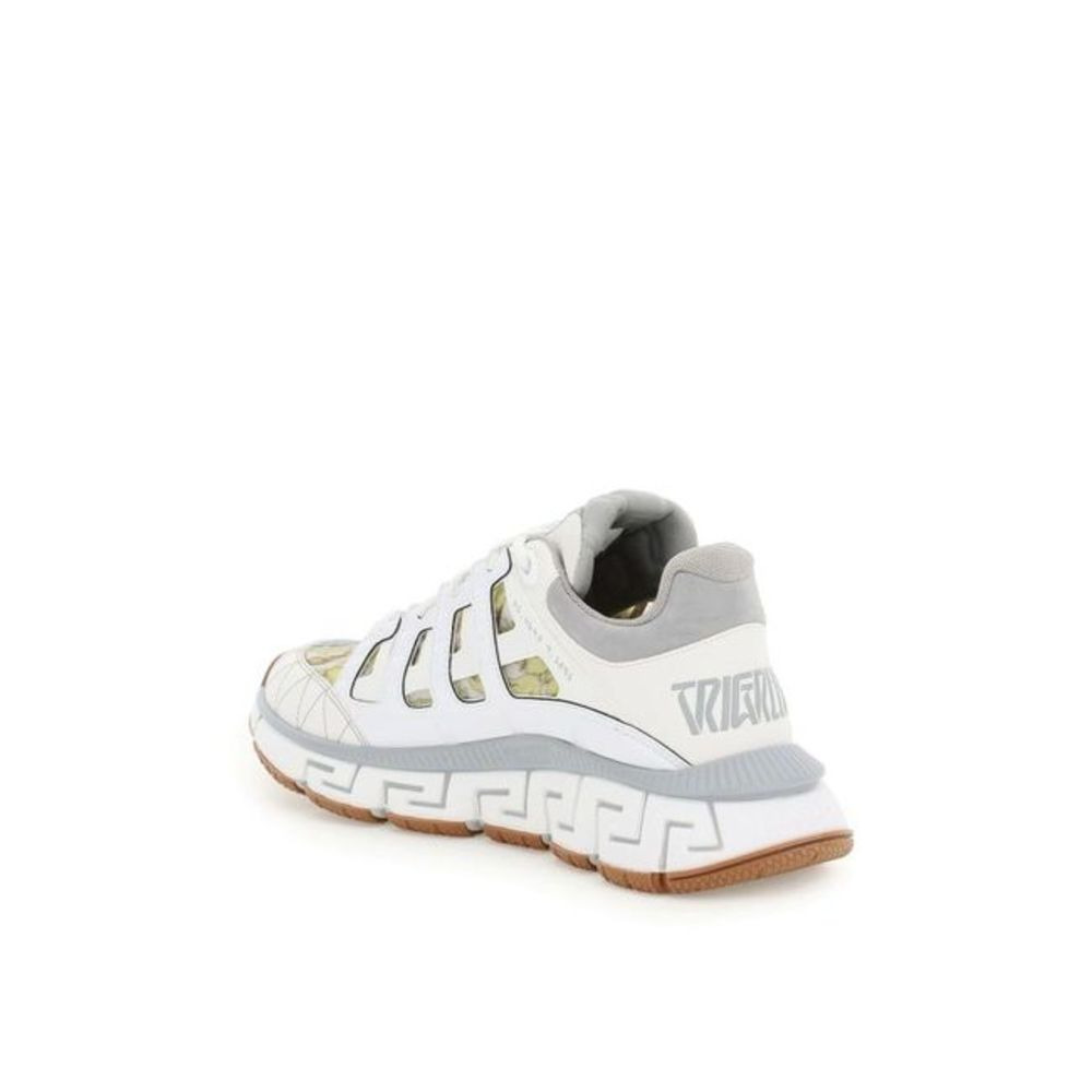 Versace Women White/Grey/Gold Trigreca Sneakers - 2
