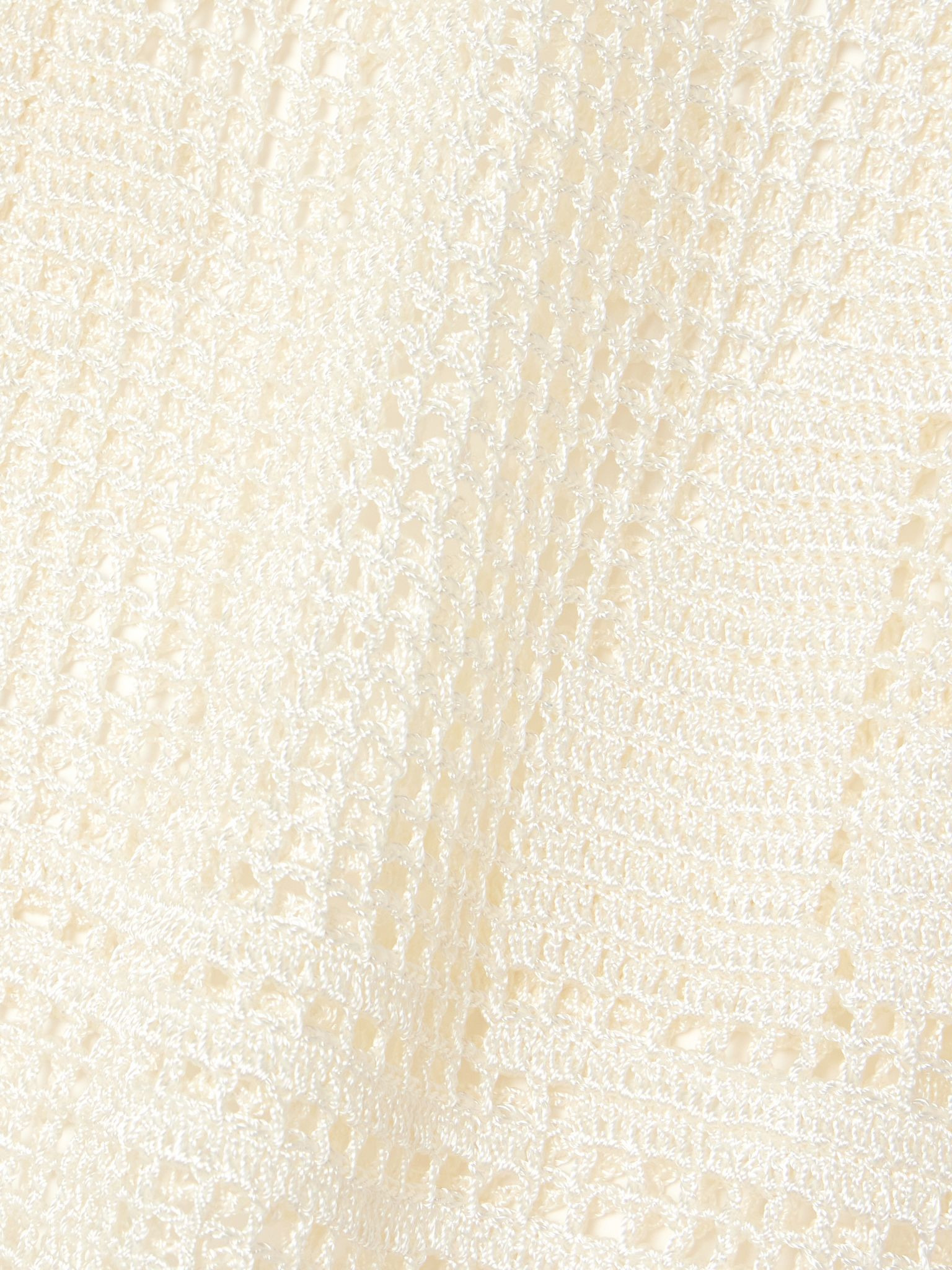 Nautical crocheted mini skirt Ecru - 4