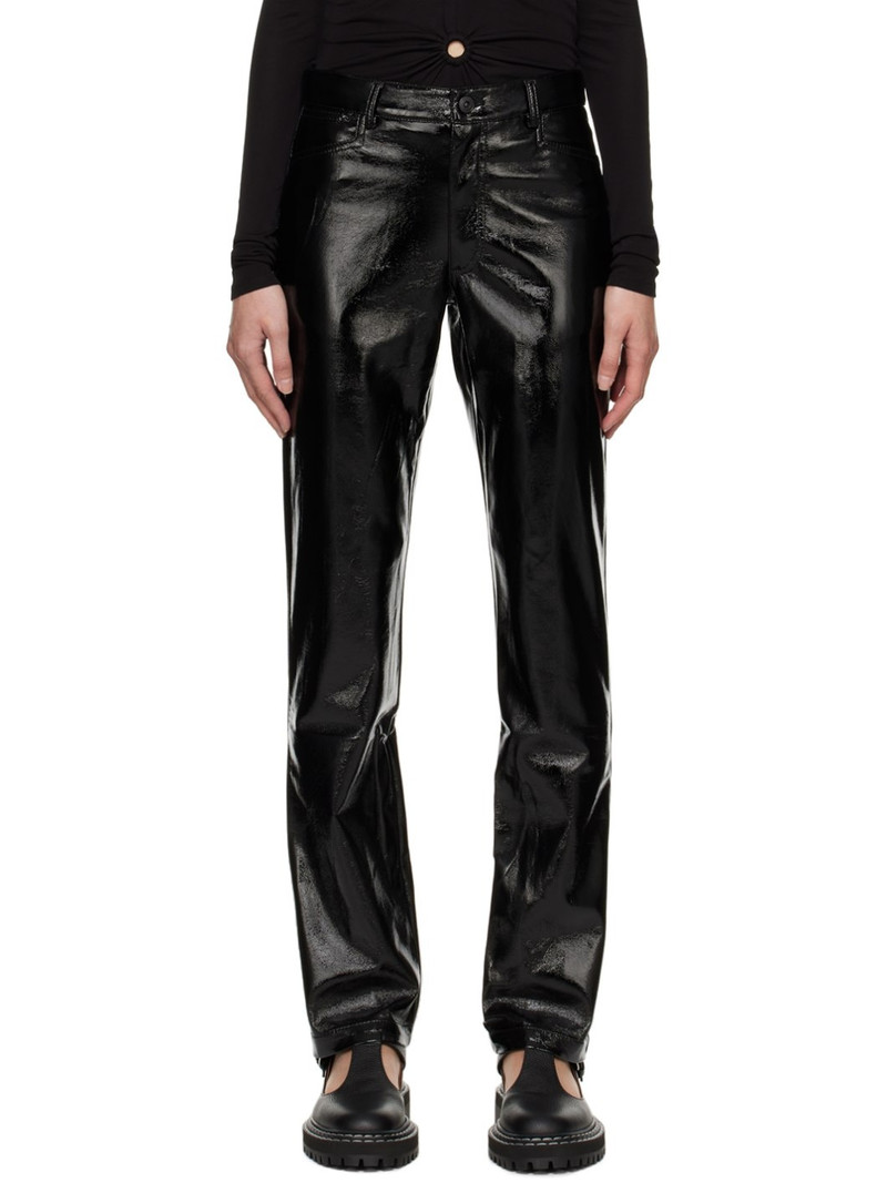 Black Straight-Leg Trousers 1