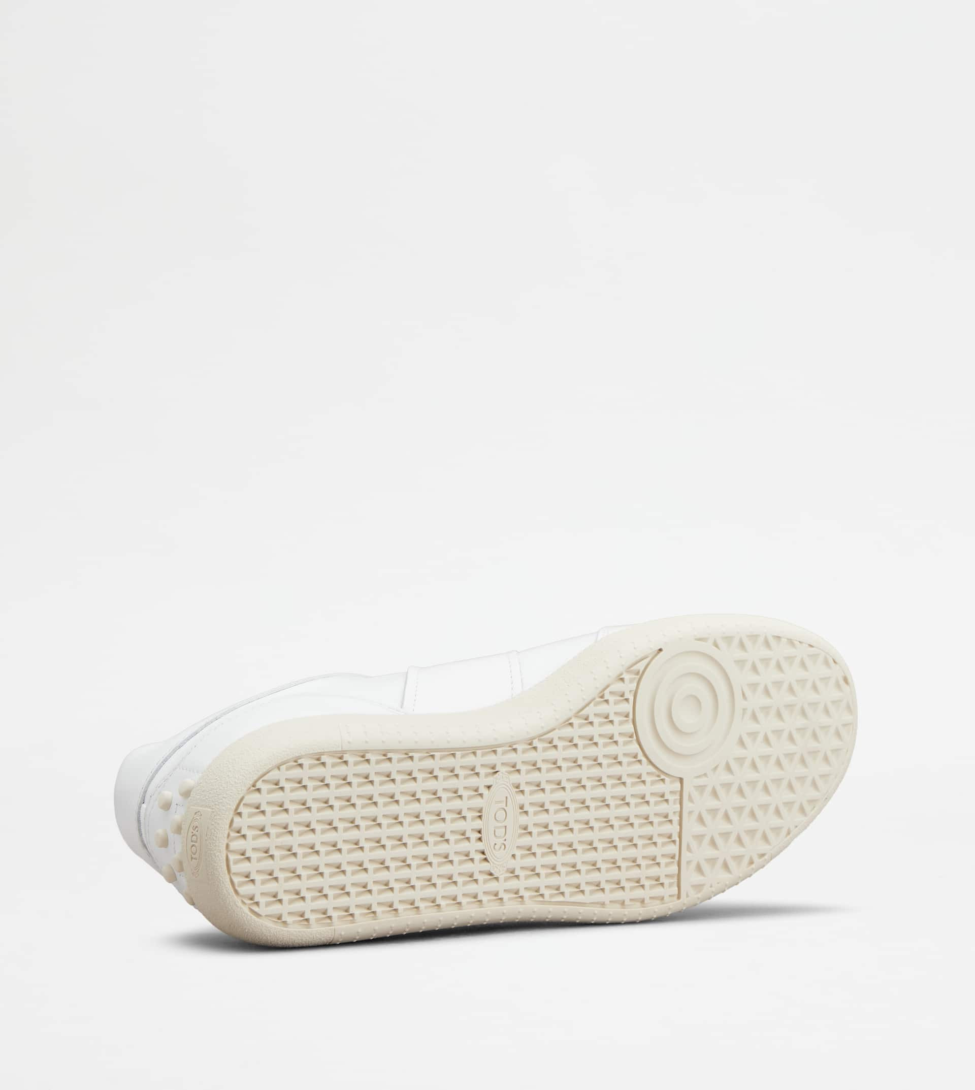 TOD'S TABS SNEAKERS IN LEATHER - WHITE - 4