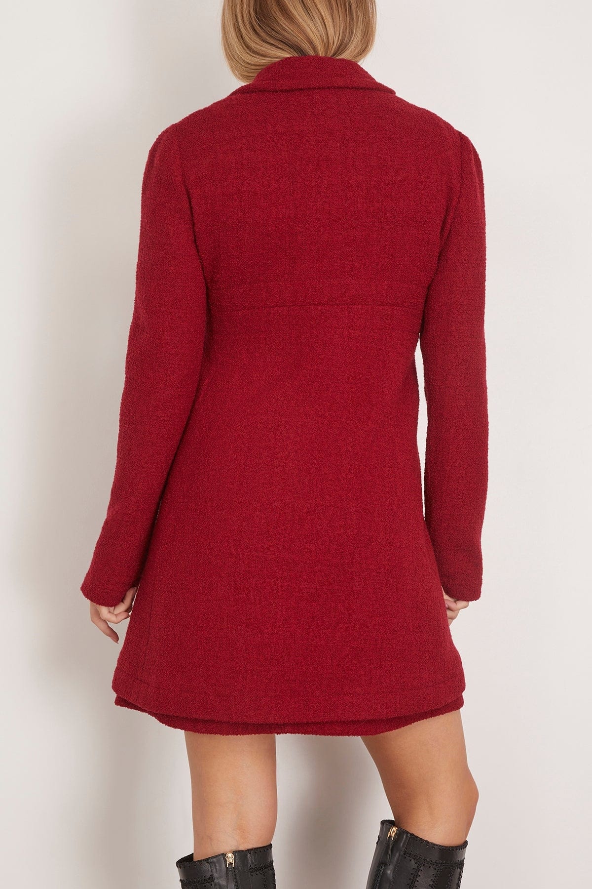 Coat in Titan Red - 4
