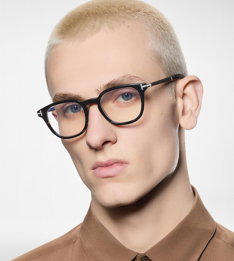 HORN SQUARE BLUE BLOCK OPTICALS 5