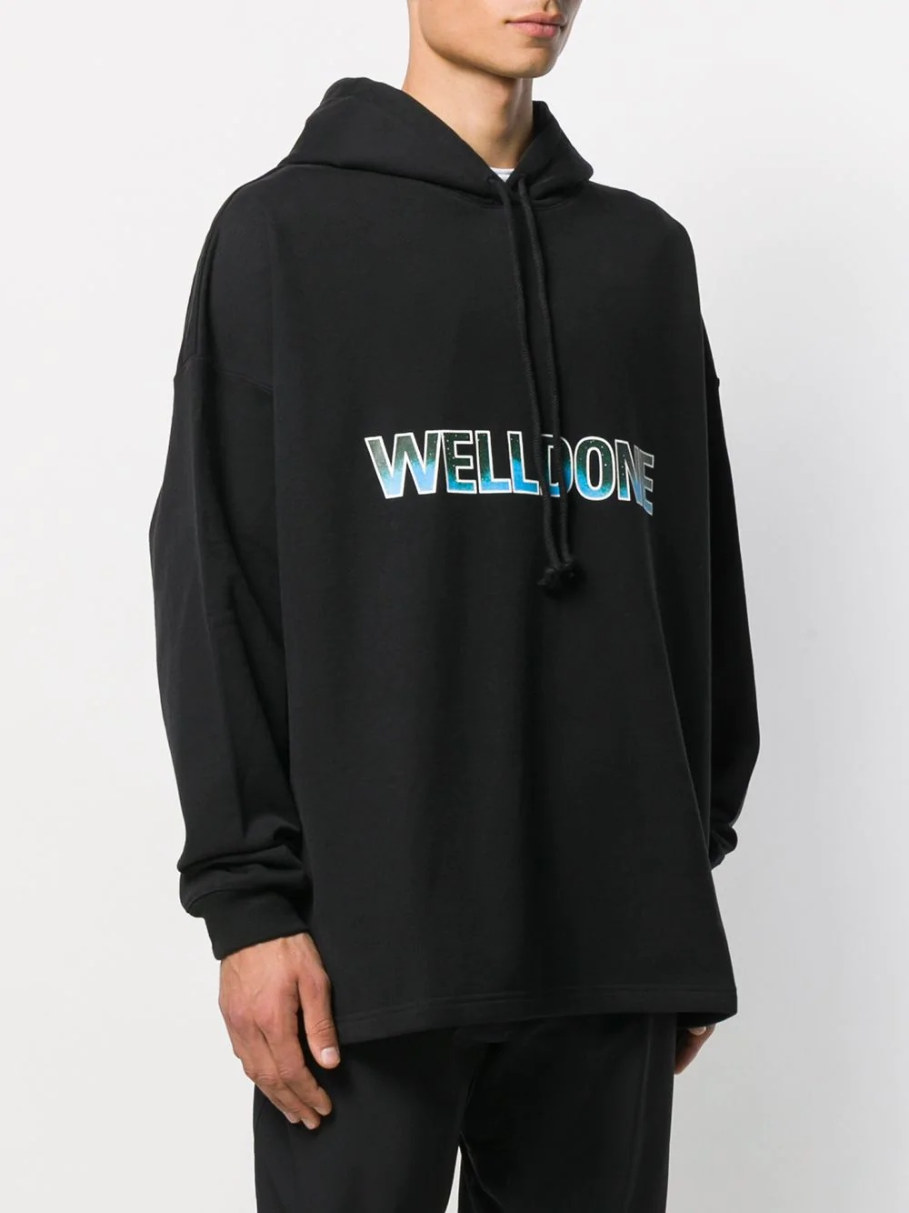 logo print hoodie - 3