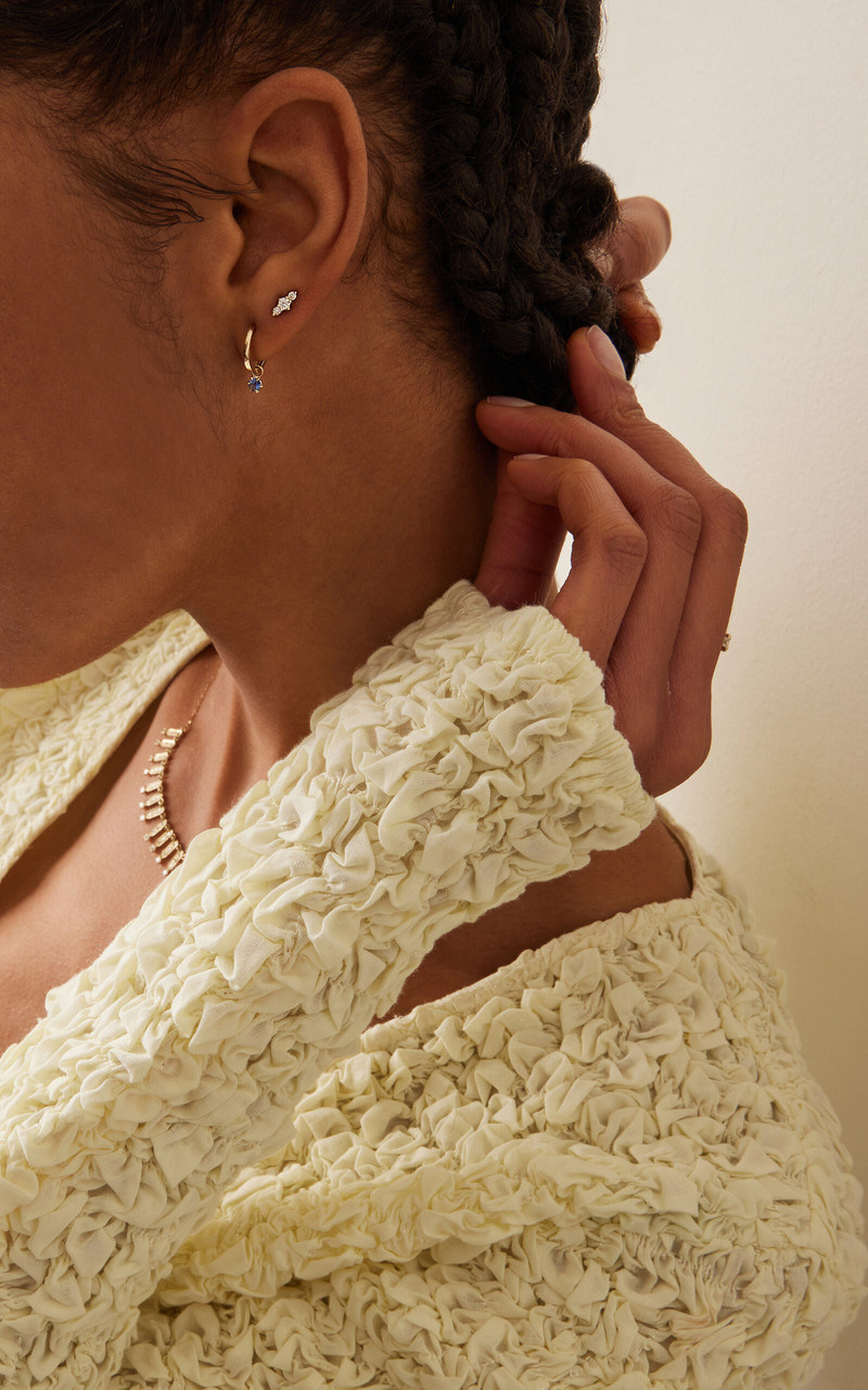 ILA Hanley 14K Yellow Gold Diamond Earrings gold outlook