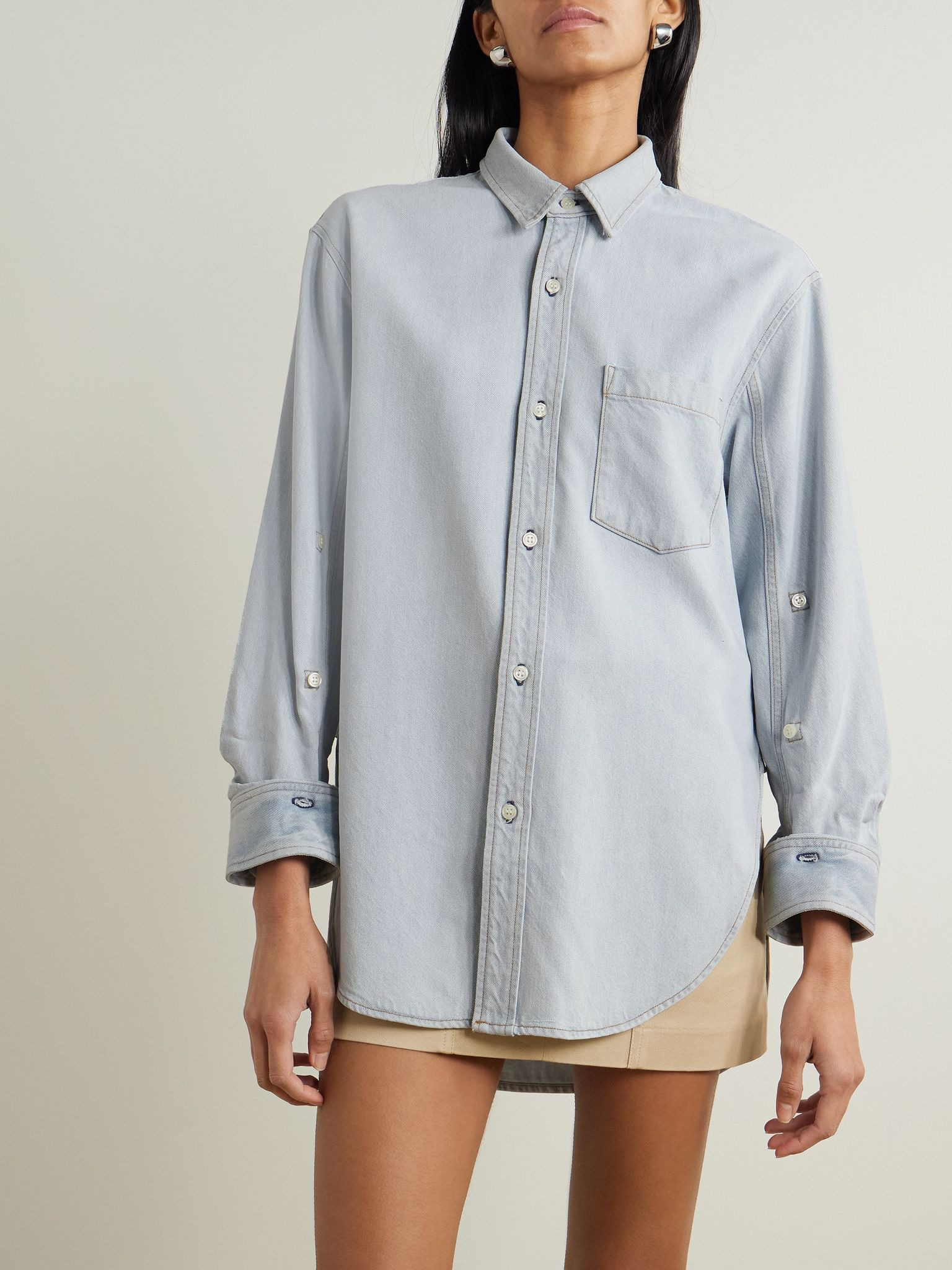 Kayla denim shirt Light denim - 3