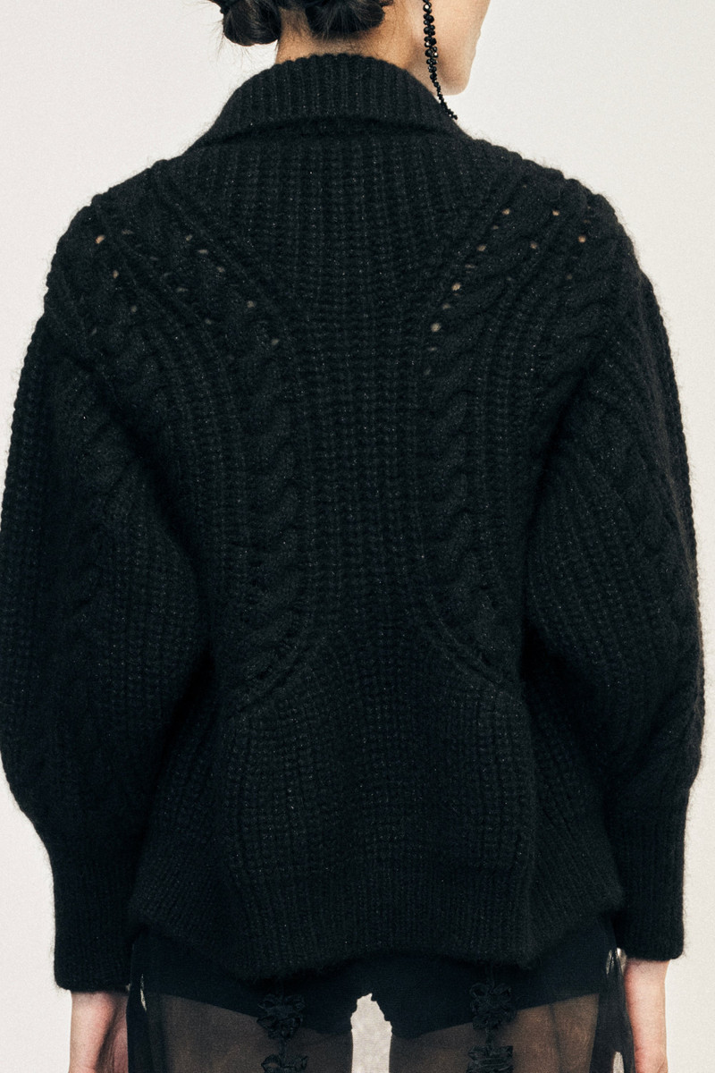Sculpted Chunky Knit Cardigan 4