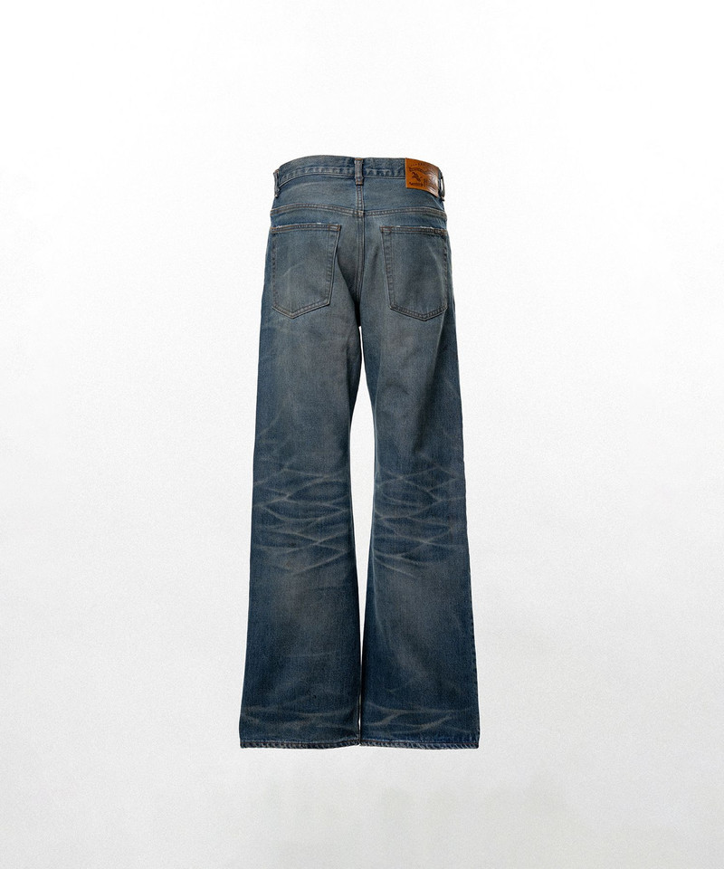 Distressed Straight Denim Pants 15