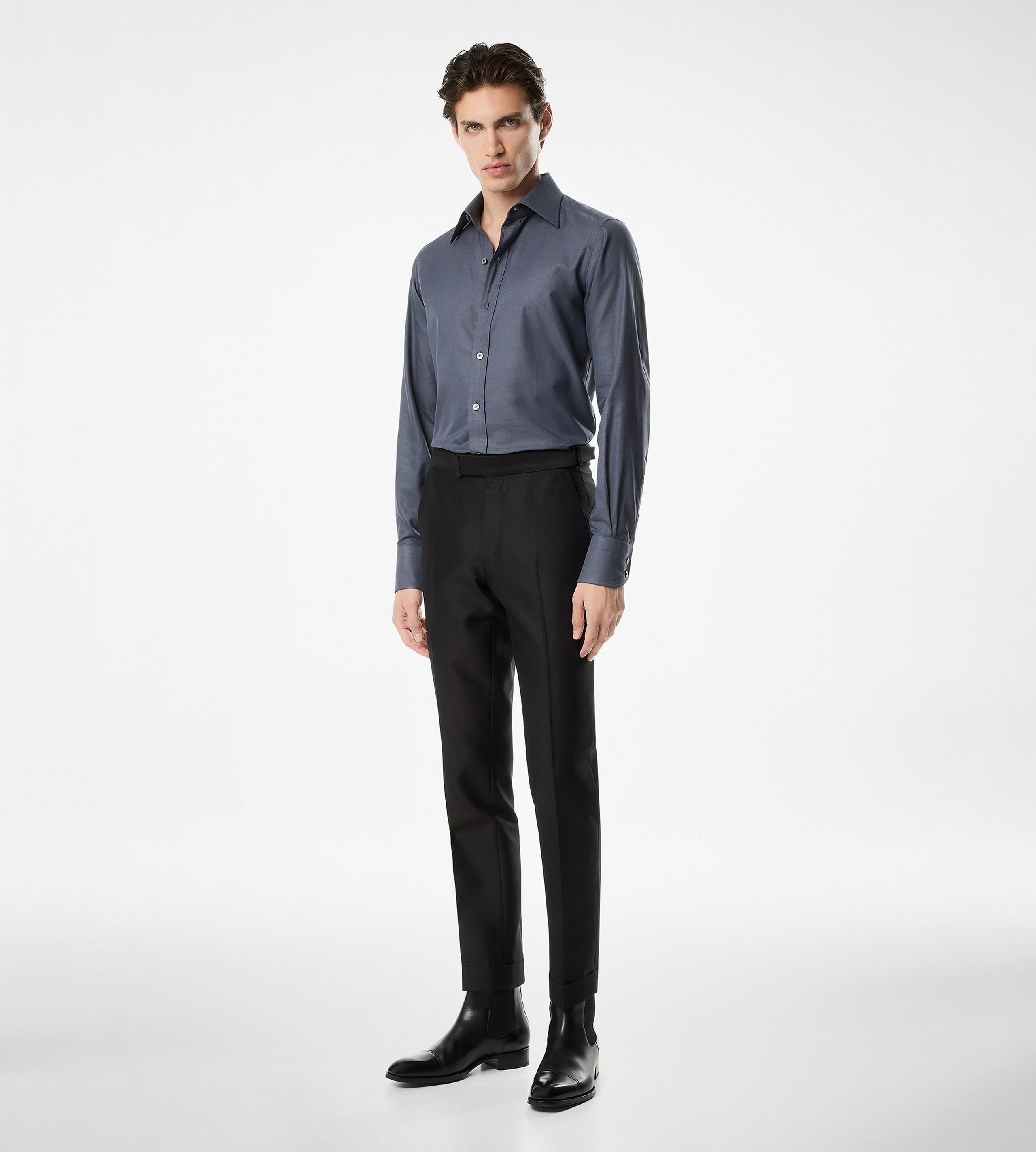 SHARKSKIN SLIM FIT SHIRT - 2
